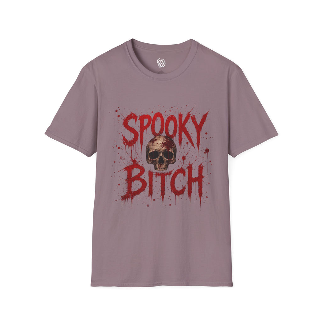 T-Shirt — "Spooky Bitch" Horror Skull Halloween Graphic Tee