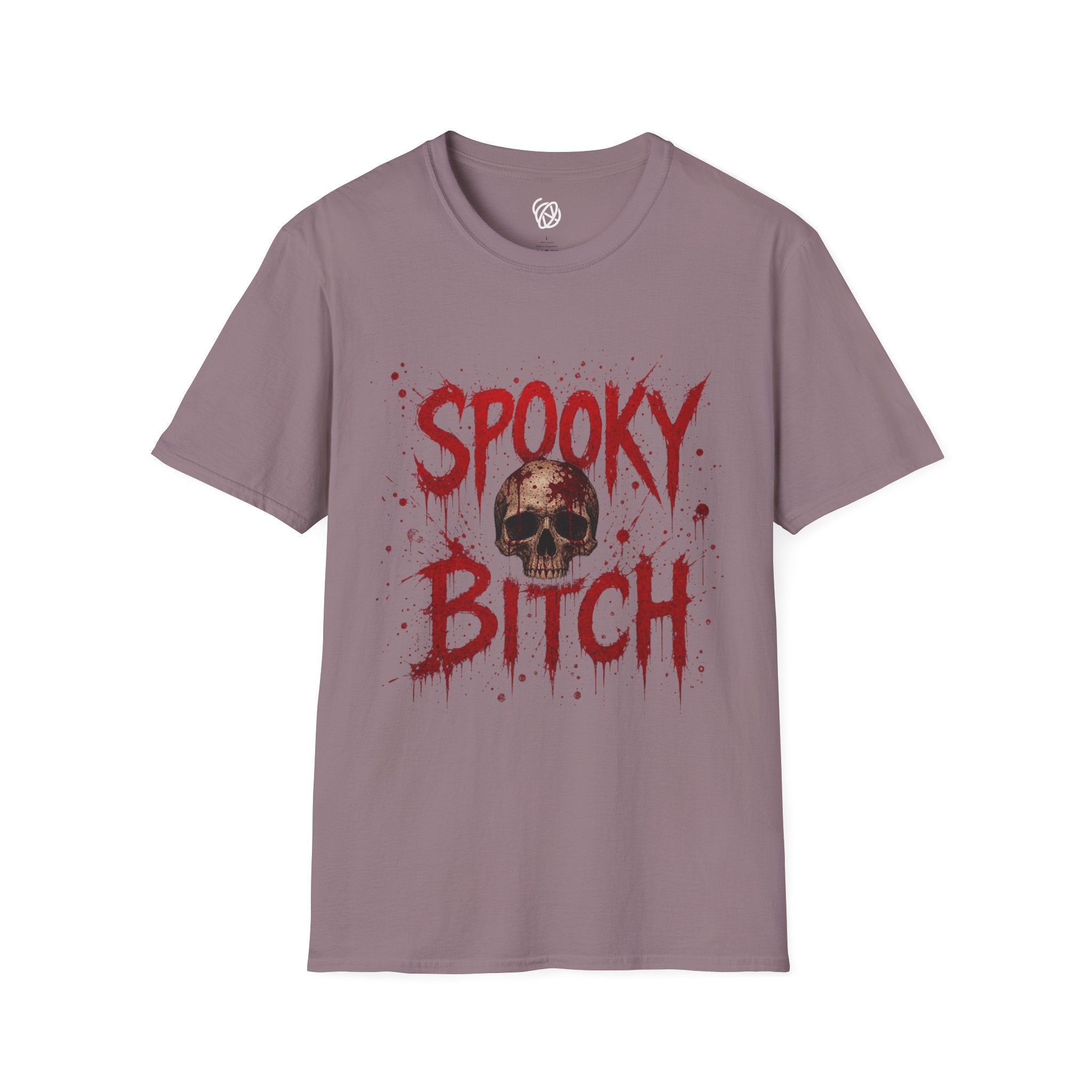 T-Shirt — "Spooky Bitch" Horror Skull Halloween Graphic Tee