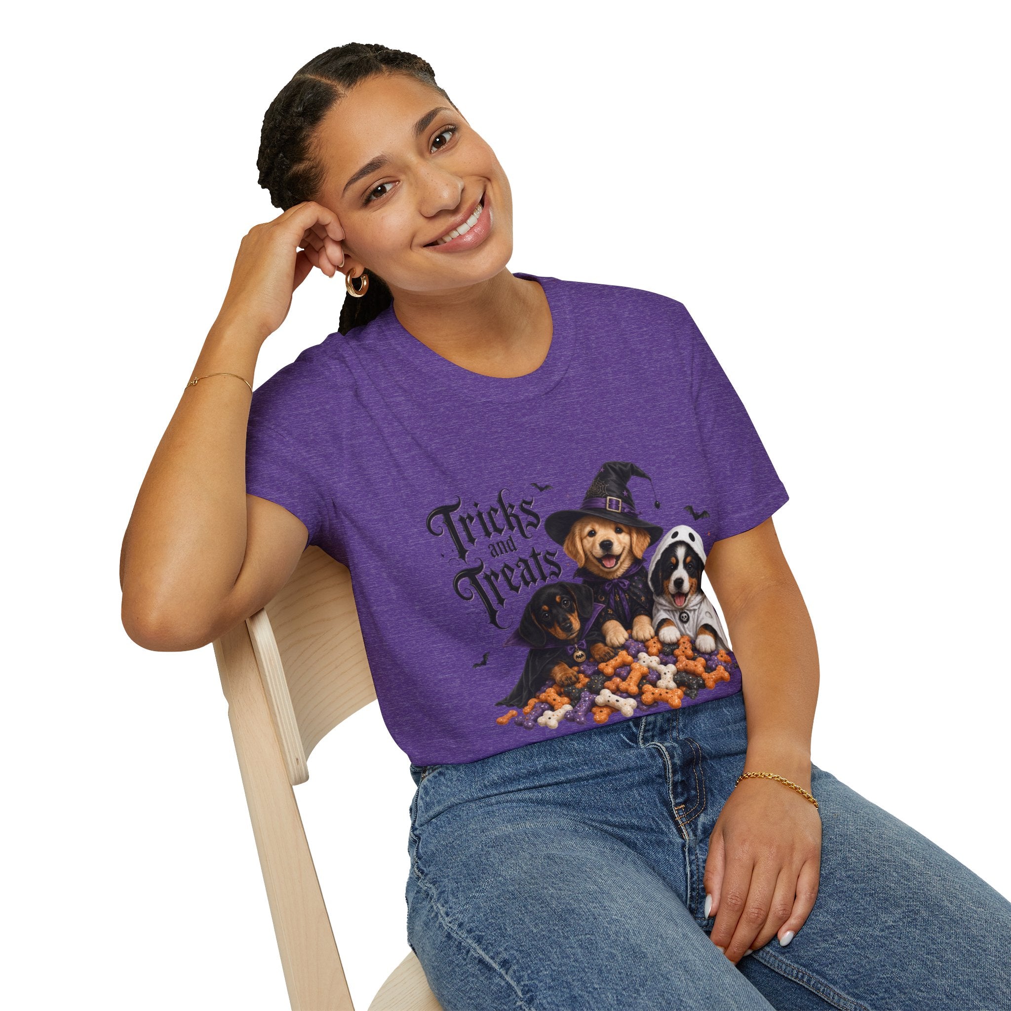 Tricks and Treats Halloween Dog T-Shirt