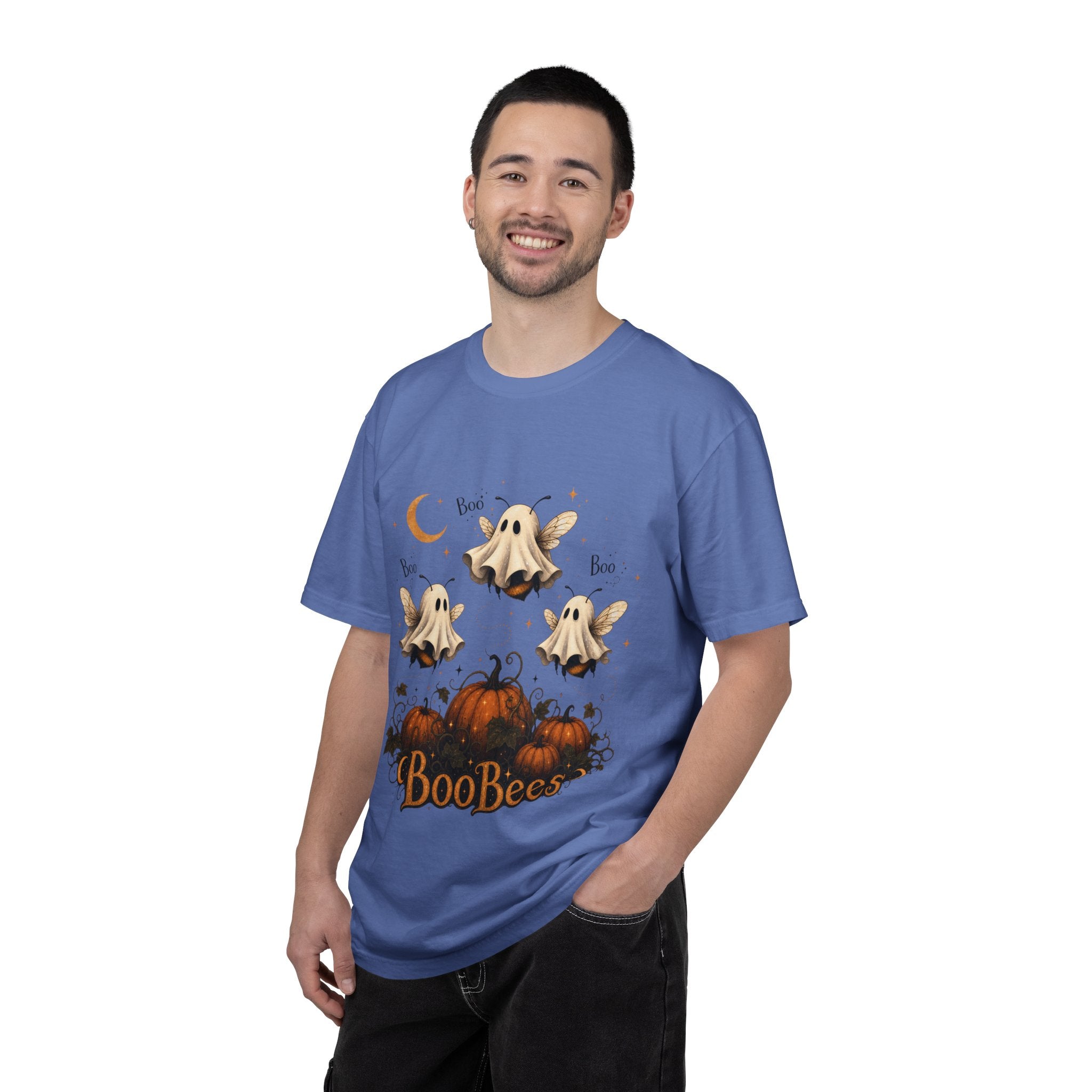 BooBees Halloween T-Shirt — Cute Ghost Bees & Pumpkins Graphic Tee