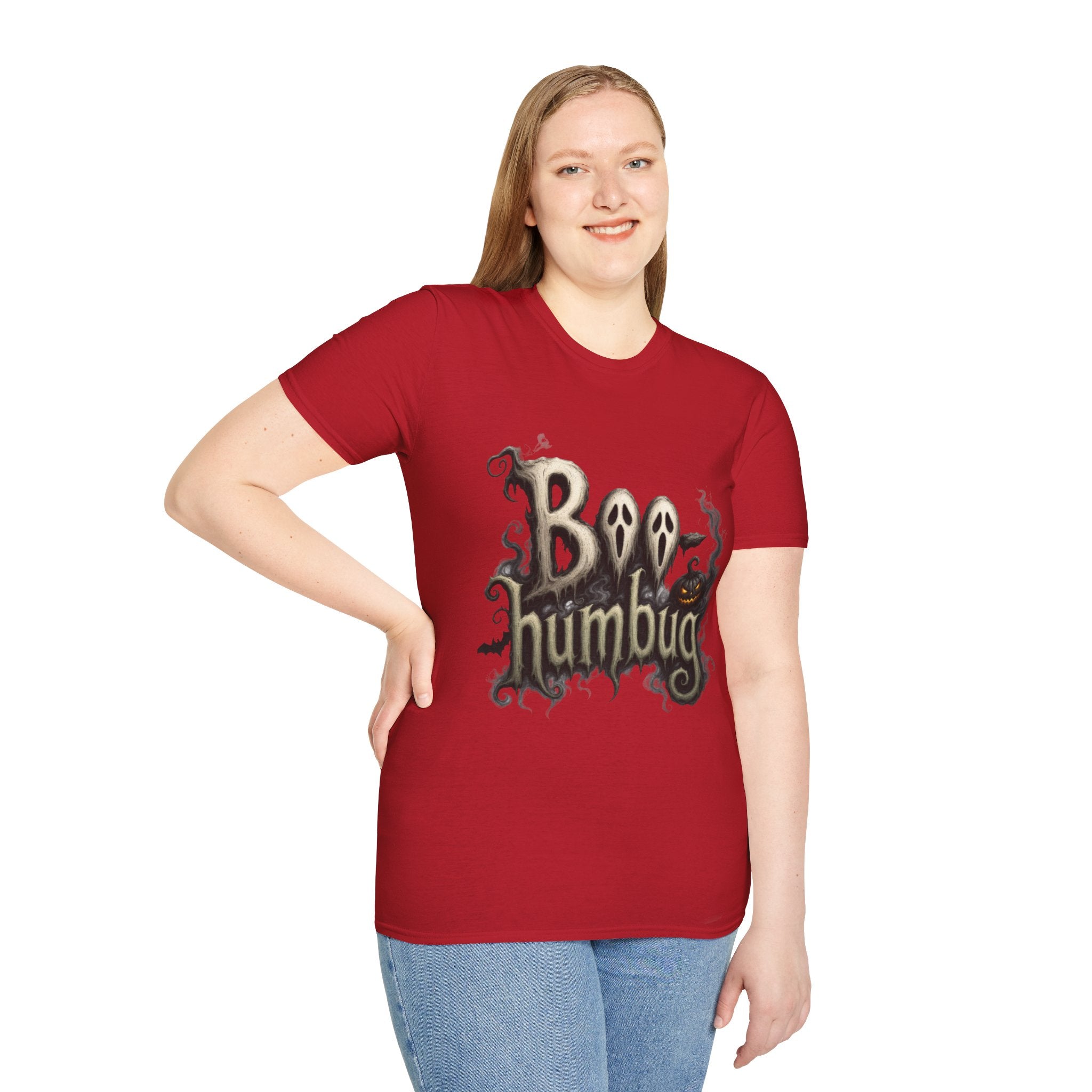 T-Shirt — 'Boo Humbug' Halloween Ghost Graphic Tee