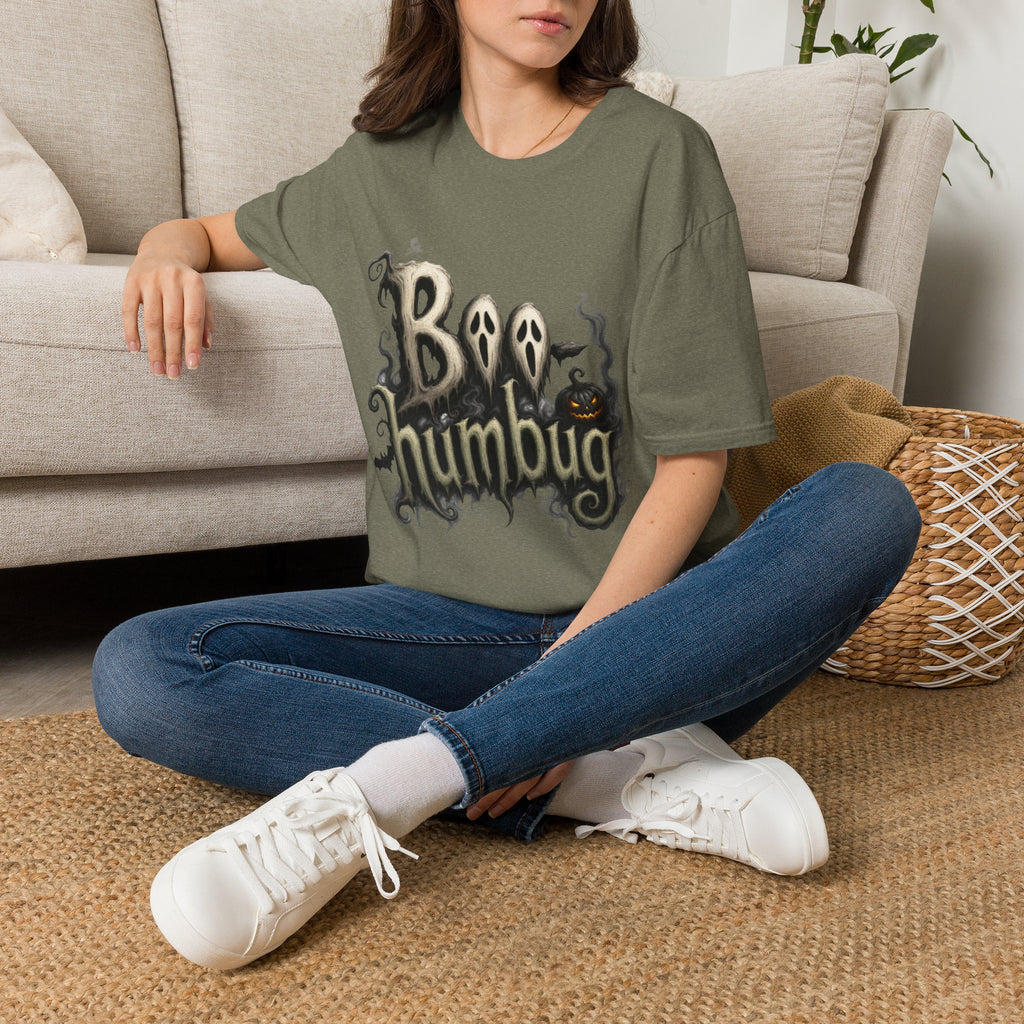 T-Shirt — 'Boo Humbug' Halloween Ghost Graphic Tee
