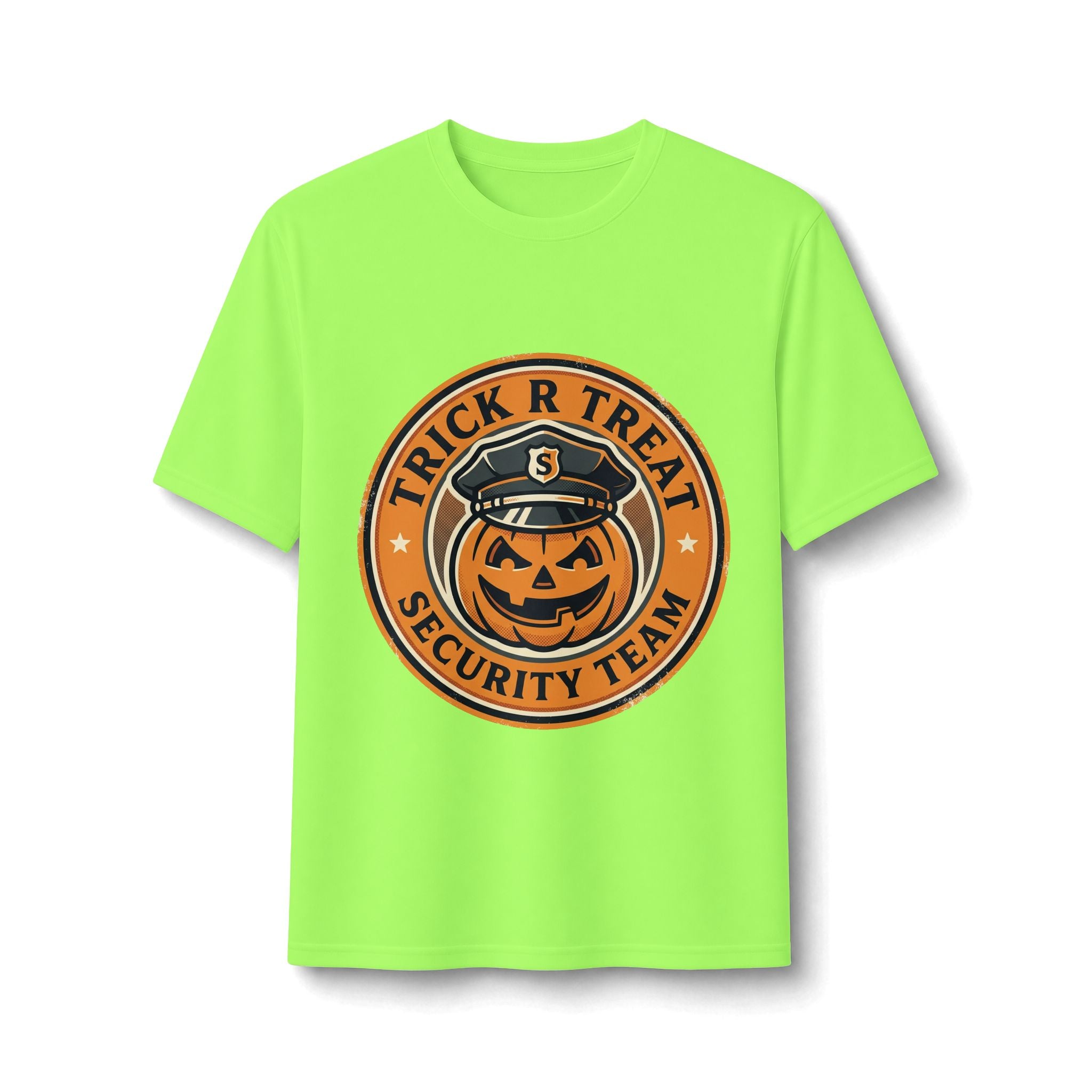 Trick R Treat Security Team Performance Tee — Halloween Pumpkin Patrol Shirt