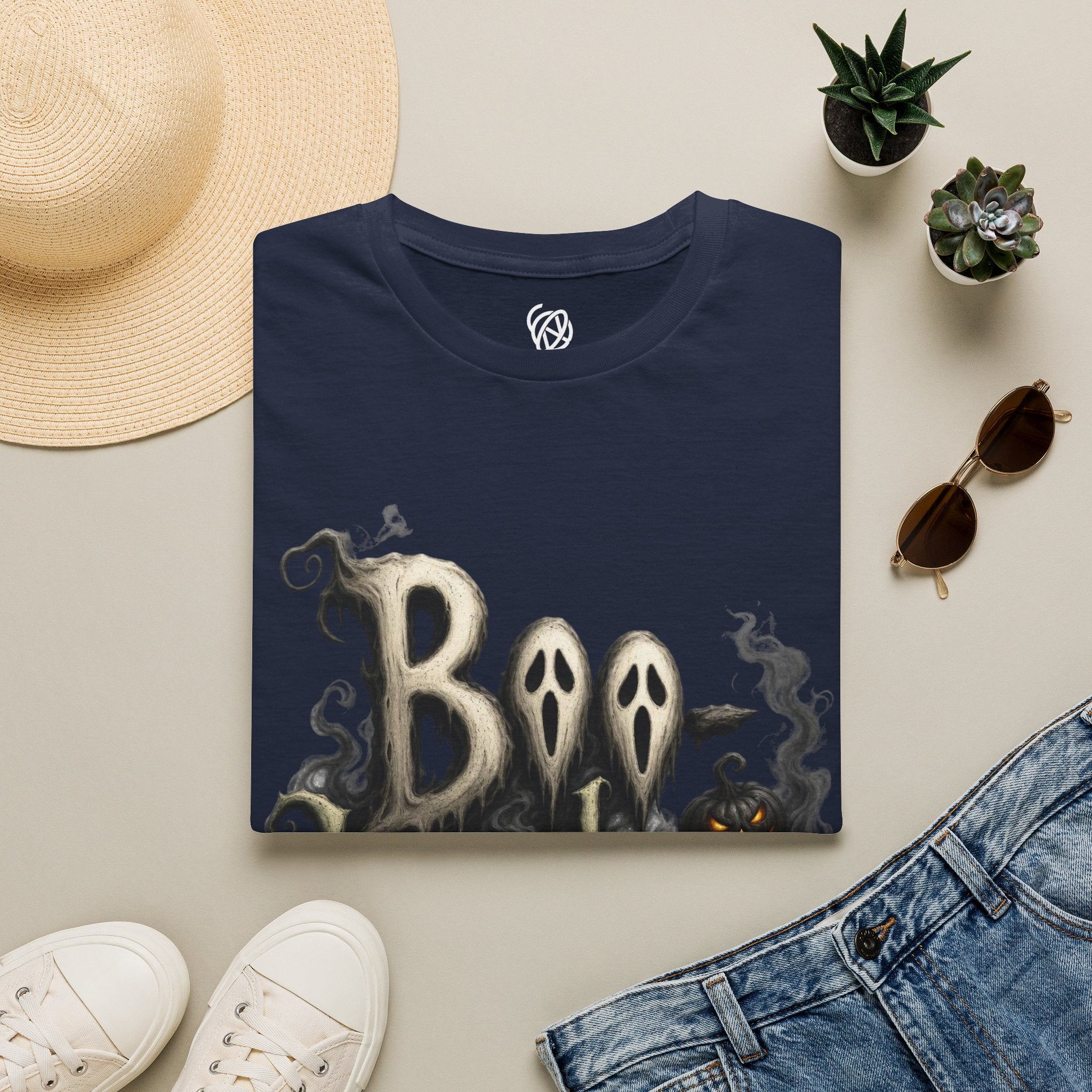 T-Shirt — 'Boo Humbug' Halloween Ghost Graphic Tee