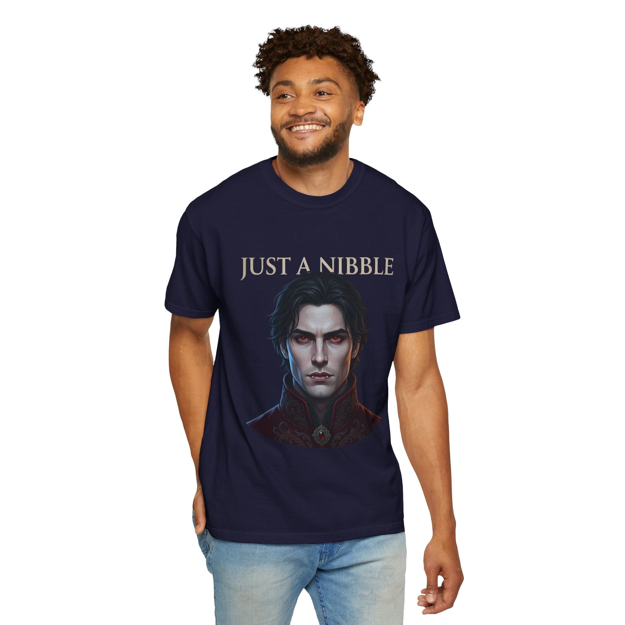 Vampire Portrait T-Shirt "Just a Nibble" – Gothic Gothic Graphic Tee