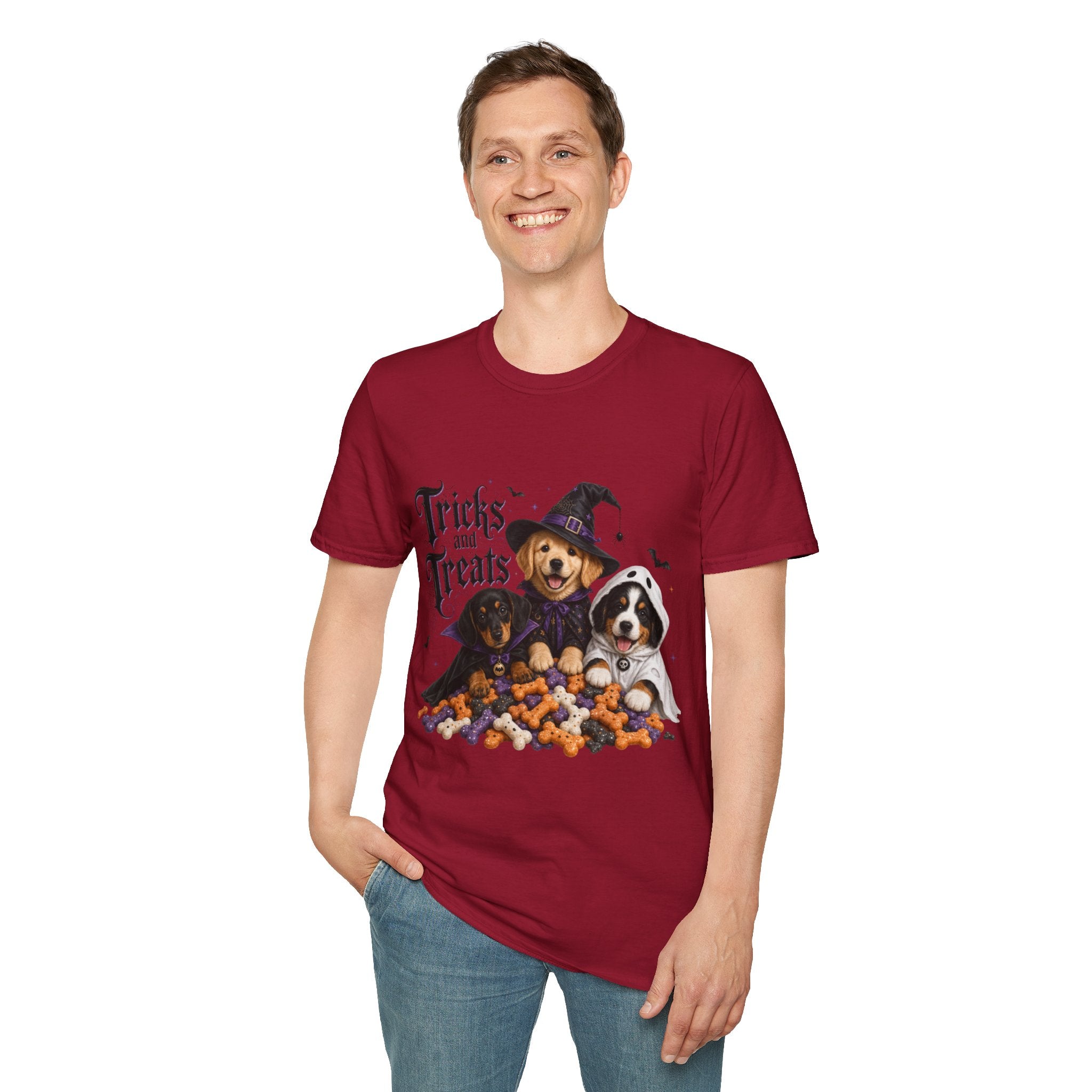 Tricks and Treats Halloween Dog T-Shirt