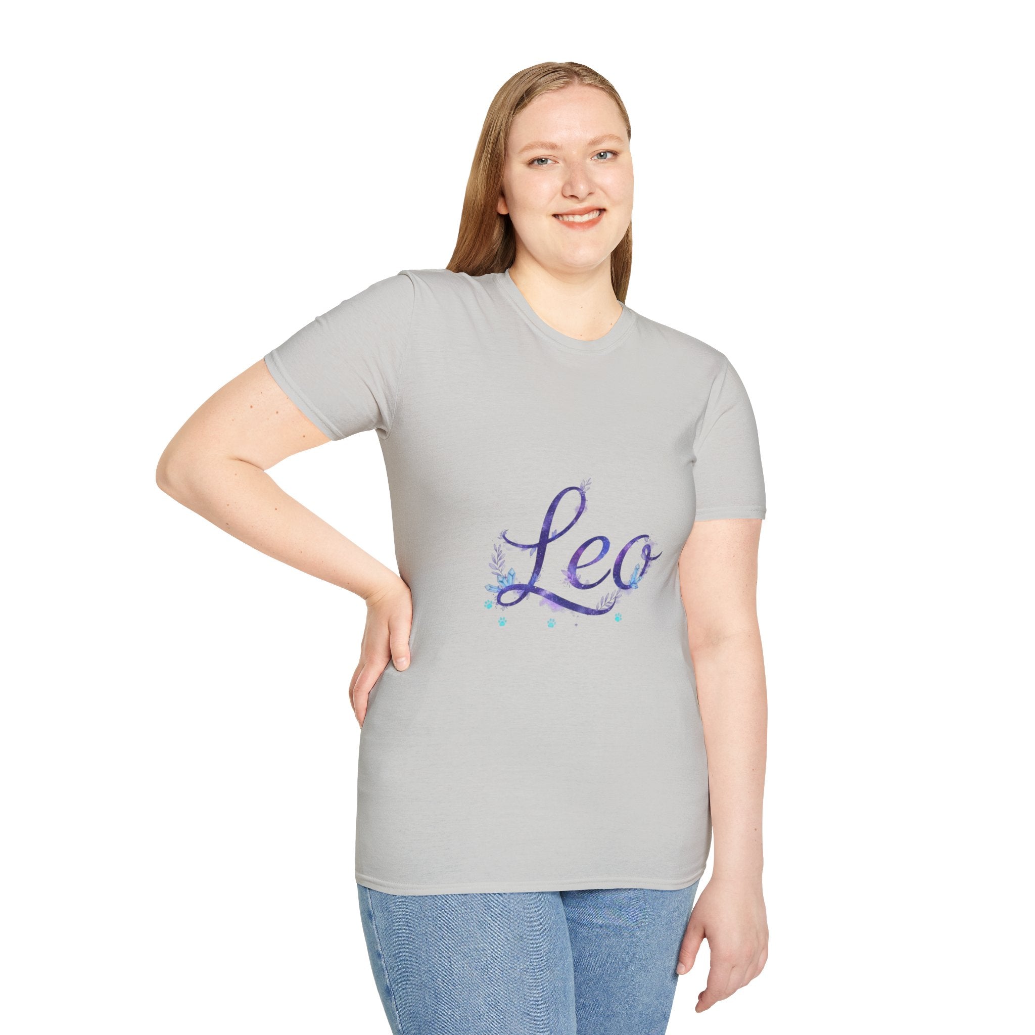 Leo Zodiac T-Shirt — Purple Constellation Astrology Tee
