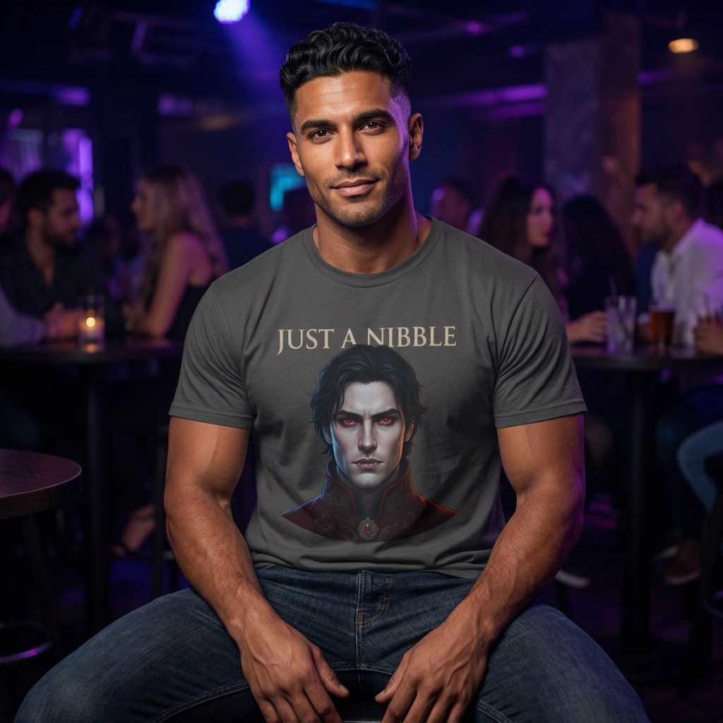 Vampire Portrait T-Shirt "Just a Nibble" – Gothic Gothic Graphic Tee