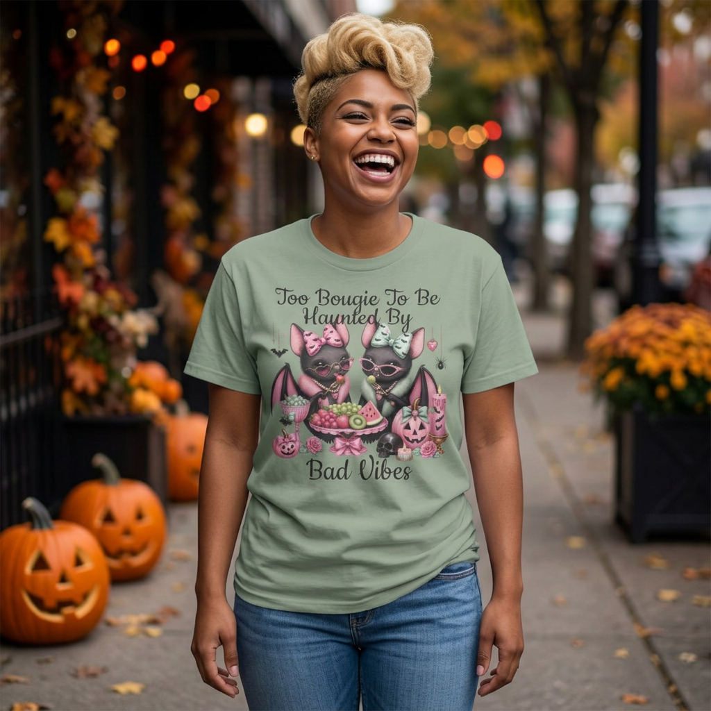 Bat Sisters Graphic Tee — Cute Gothic Kawaii Bats with Bows