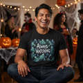 "Always Watching" Ghosts Graphic Tee — Spooky Horror Crewneck