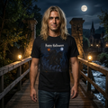 Happy Halloween T‑Shirt — Spooky Jack-O'-Lantern & Moon Halloween Tee