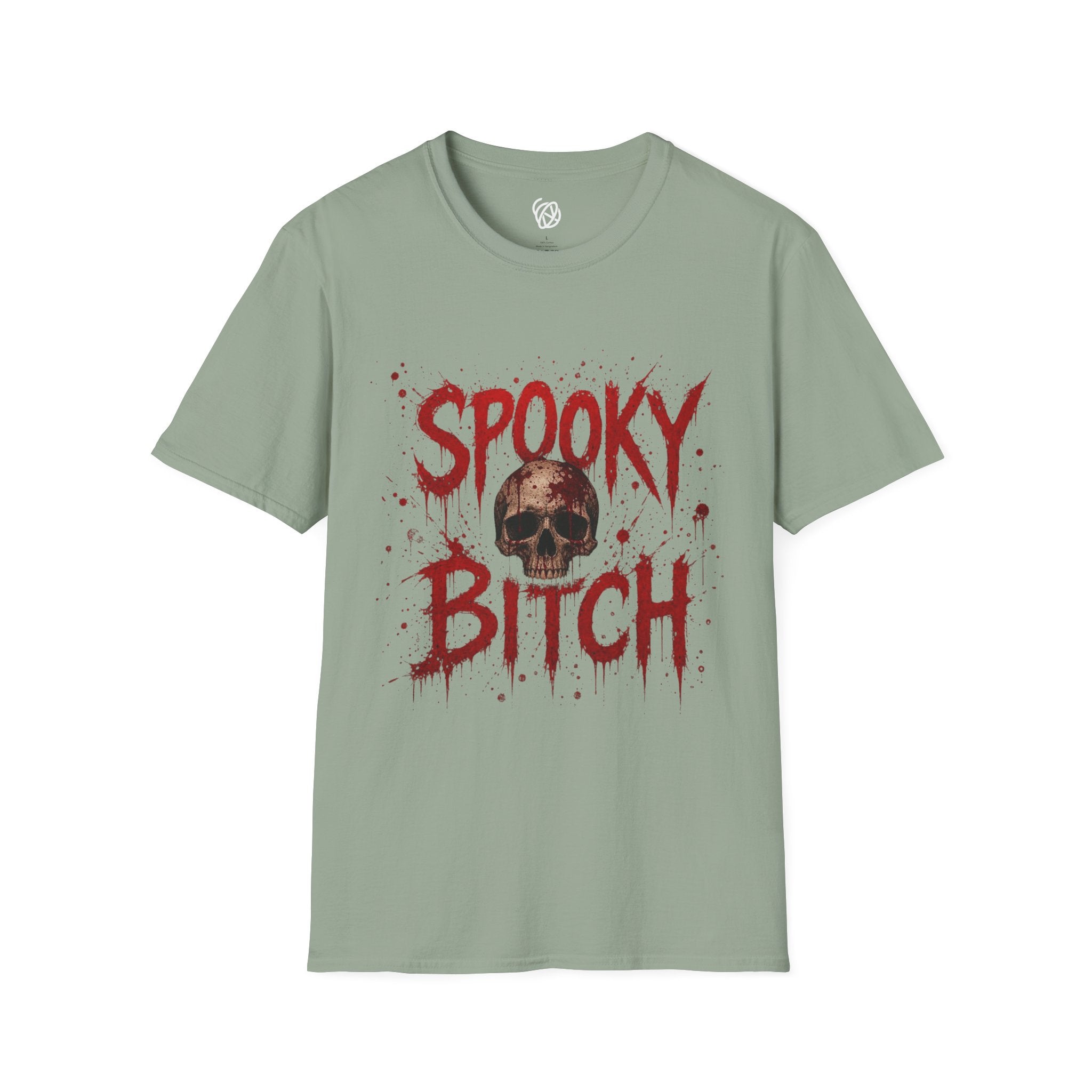 T-Shirt — "Spooky Bitch" Horror Skull Halloween Graphic Tee