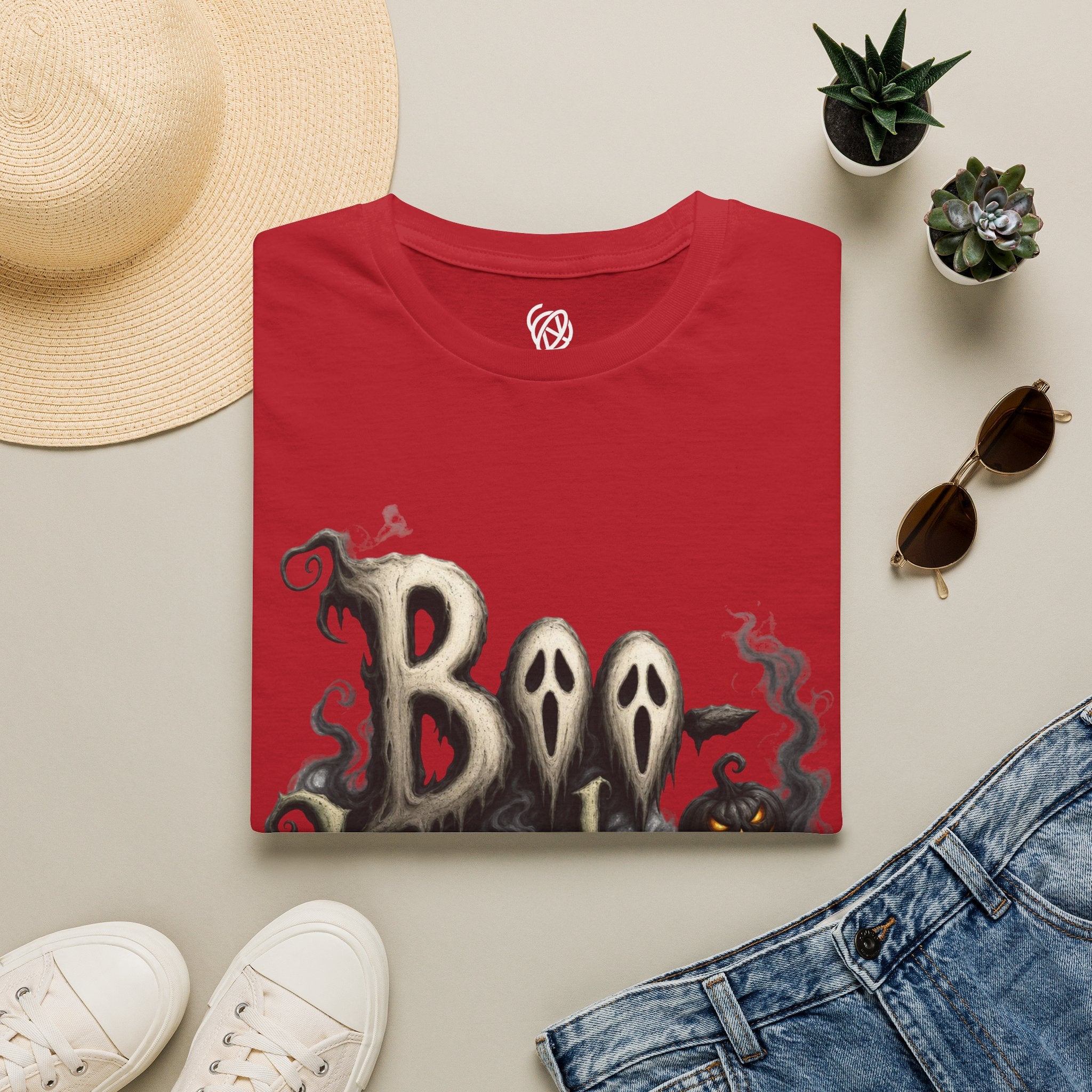 T-Shirt — 'Boo Humbug' Halloween Ghost Graphic Tee