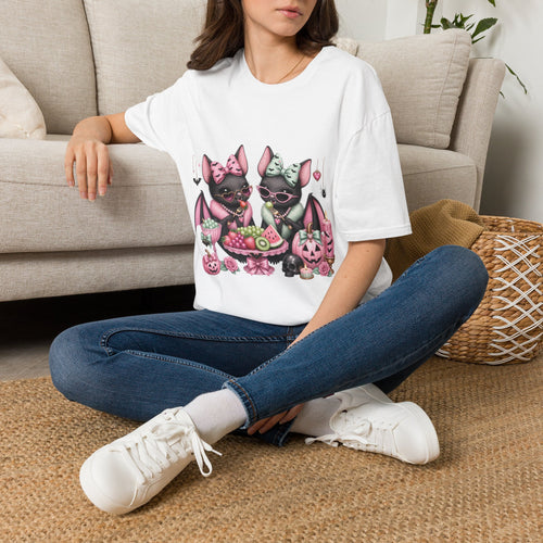 Bat Sisters Graphic Tee — Cute Gothic Kawaii Bats with Bows