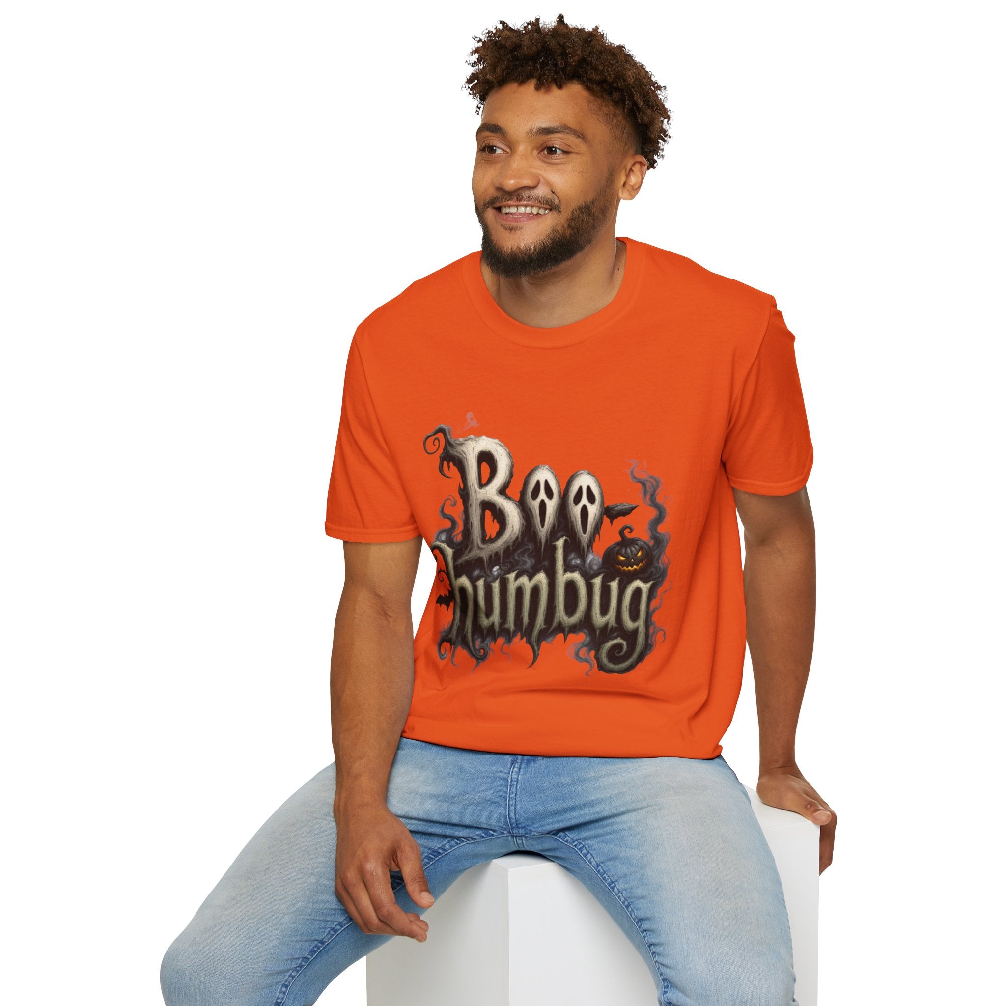 T-Shirt — 'Boo Humbug' Halloween Ghost Graphic Tee