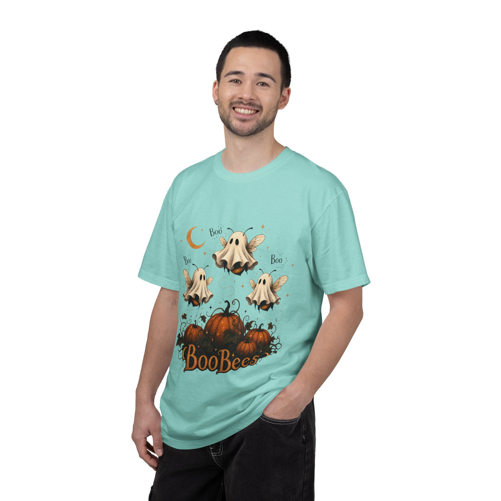BooBees Halloween T-Shirt — Cute Ghost Bees & Pumpkins Graphic Tee
