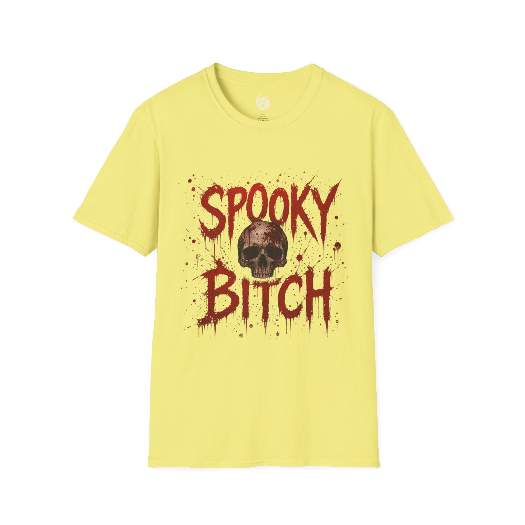 T-Shirt — "Spooky Bitch" Horror Skull Halloween Graphic Tee
