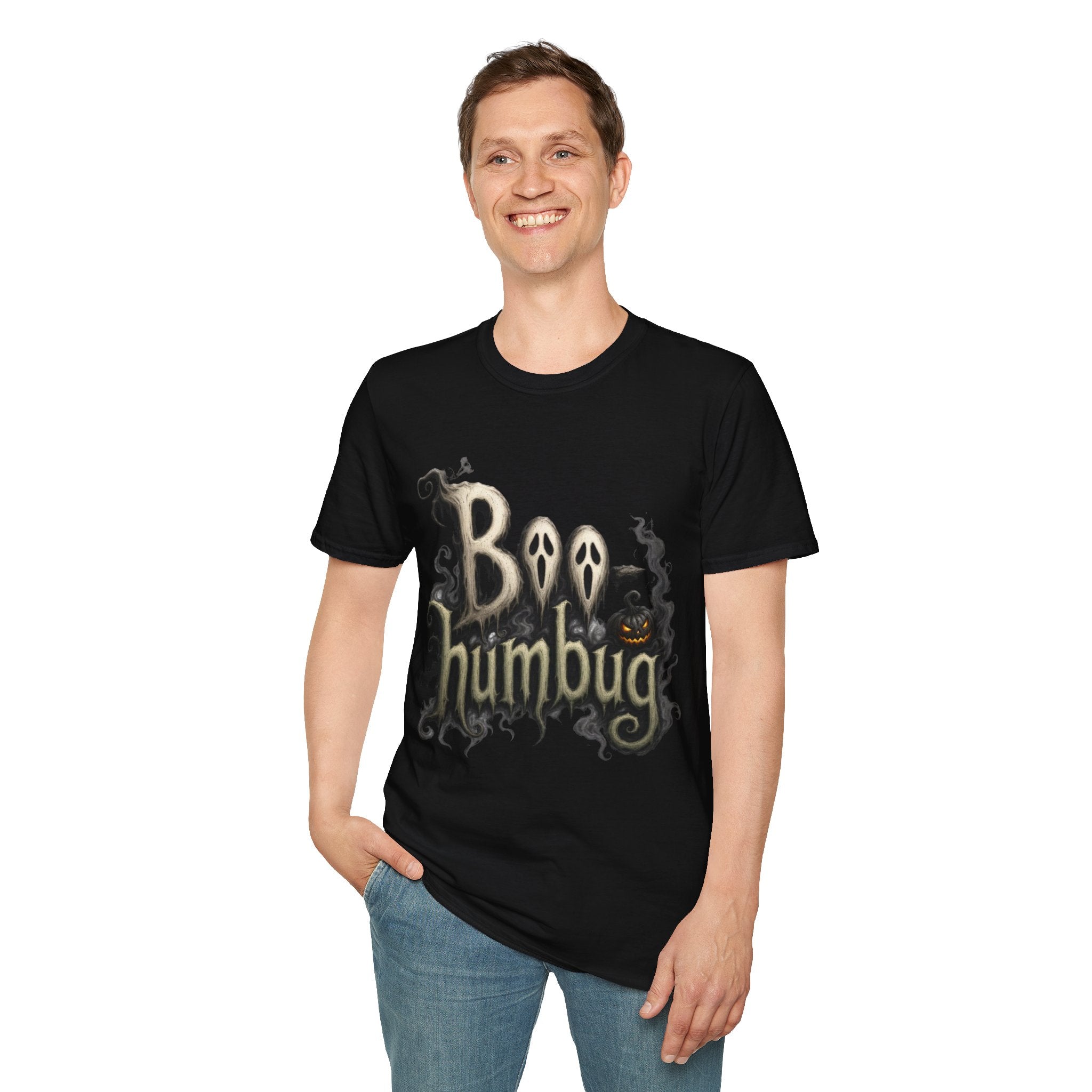 T-Shirt — 'Boo Humbug' Halloween Ghost Graphic Tee