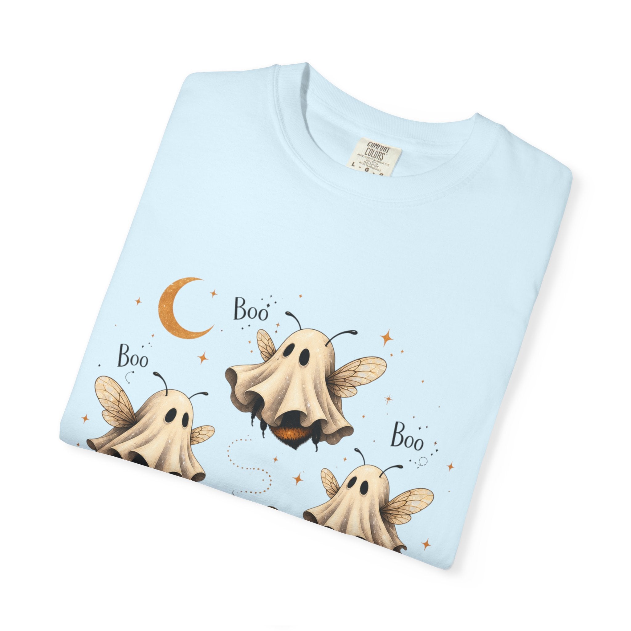 BooBees Halloween T-Shirt — Cute Ghost Bees & Pumpkins Graphic Tee