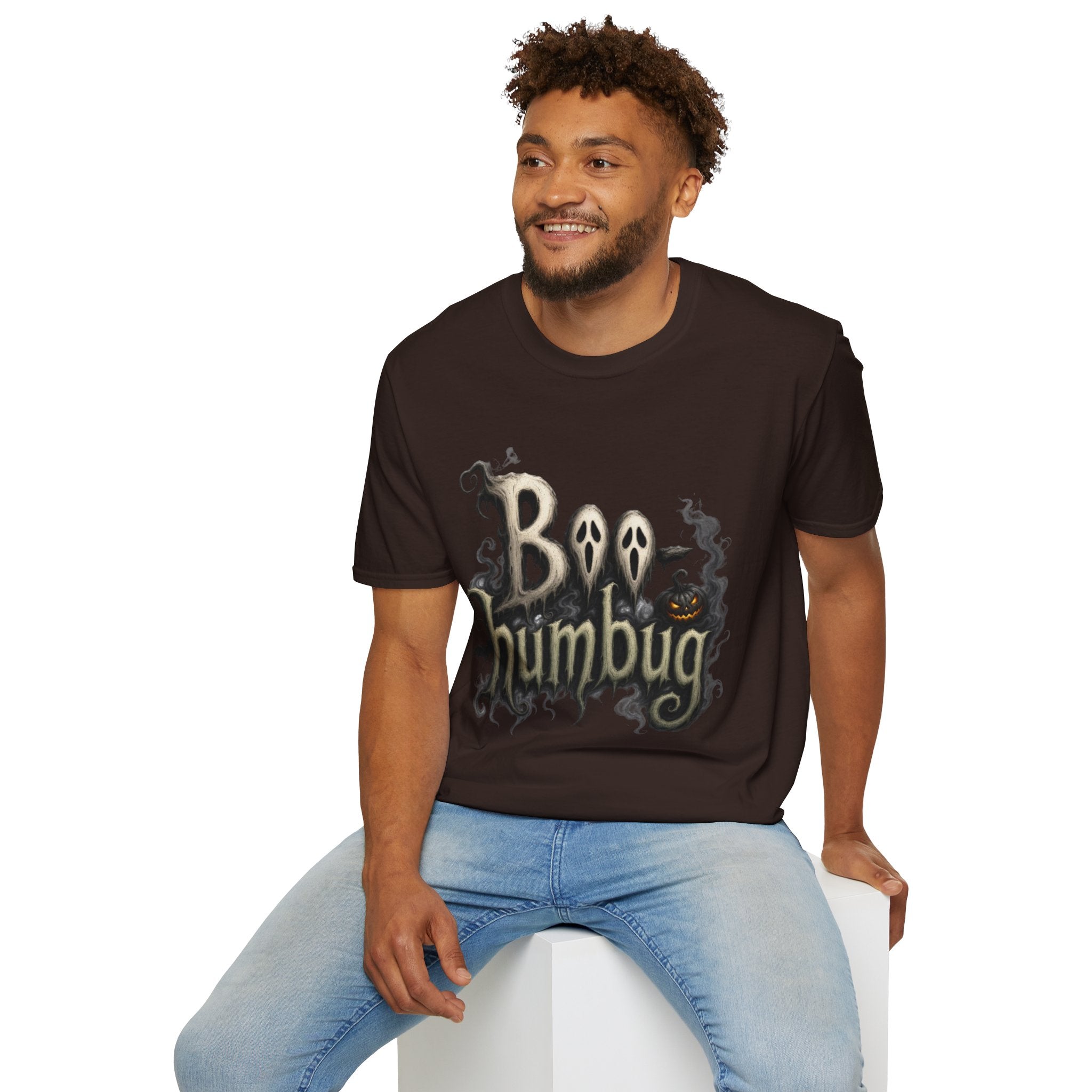 T-Shirt — 'Boo Humbug' Halloween Ghost Graphic Tee