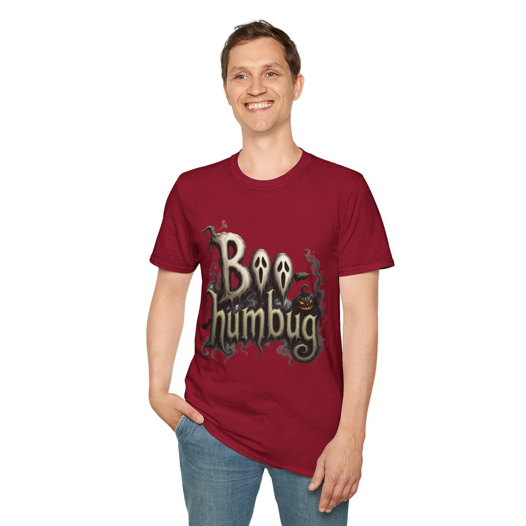 T-Shirt — 'Boo Humbug' Halloween Ghost Graphic Tee