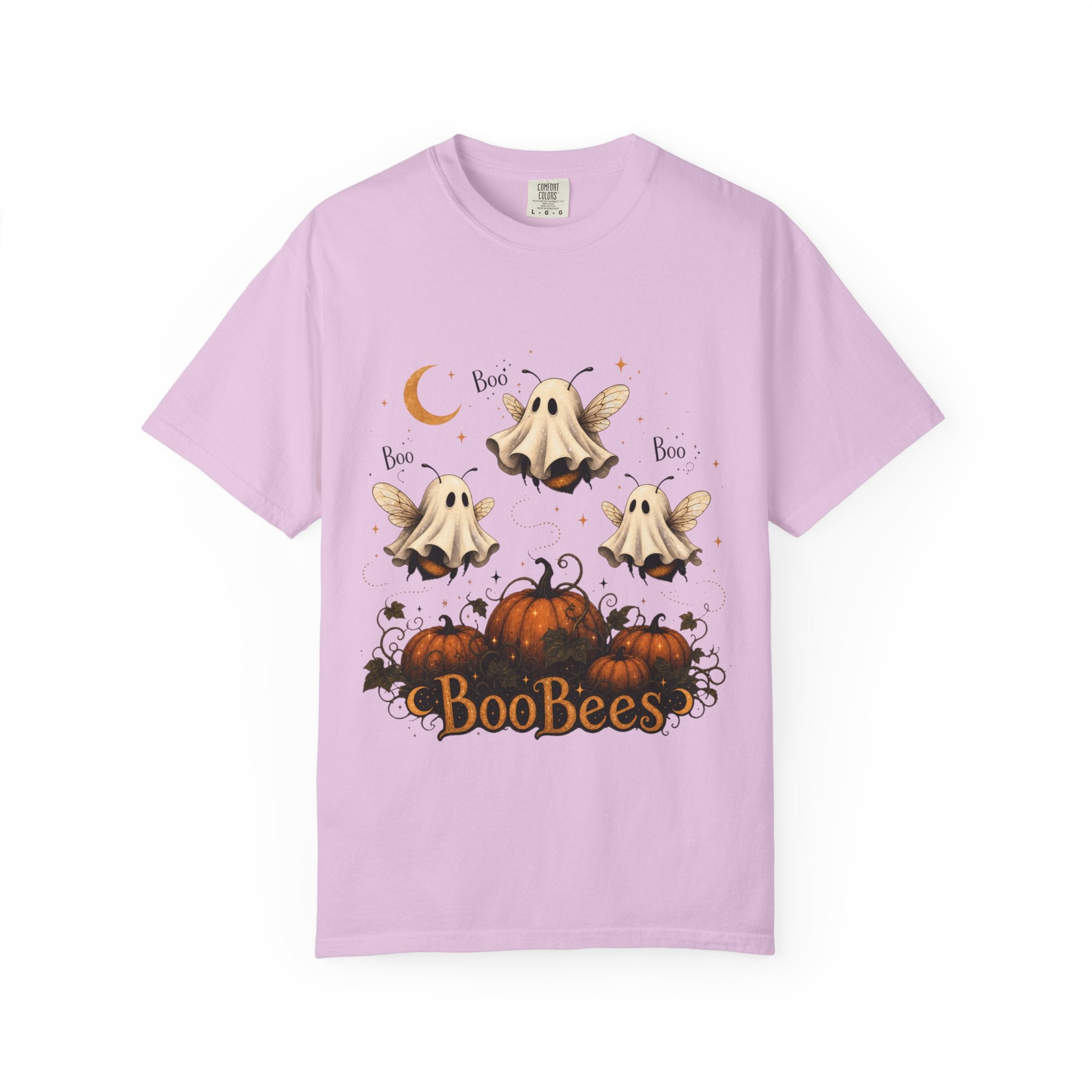 BooBees Halloween T-Shirt — Cute Ghost Bees & Pumpkins Graphic Tee