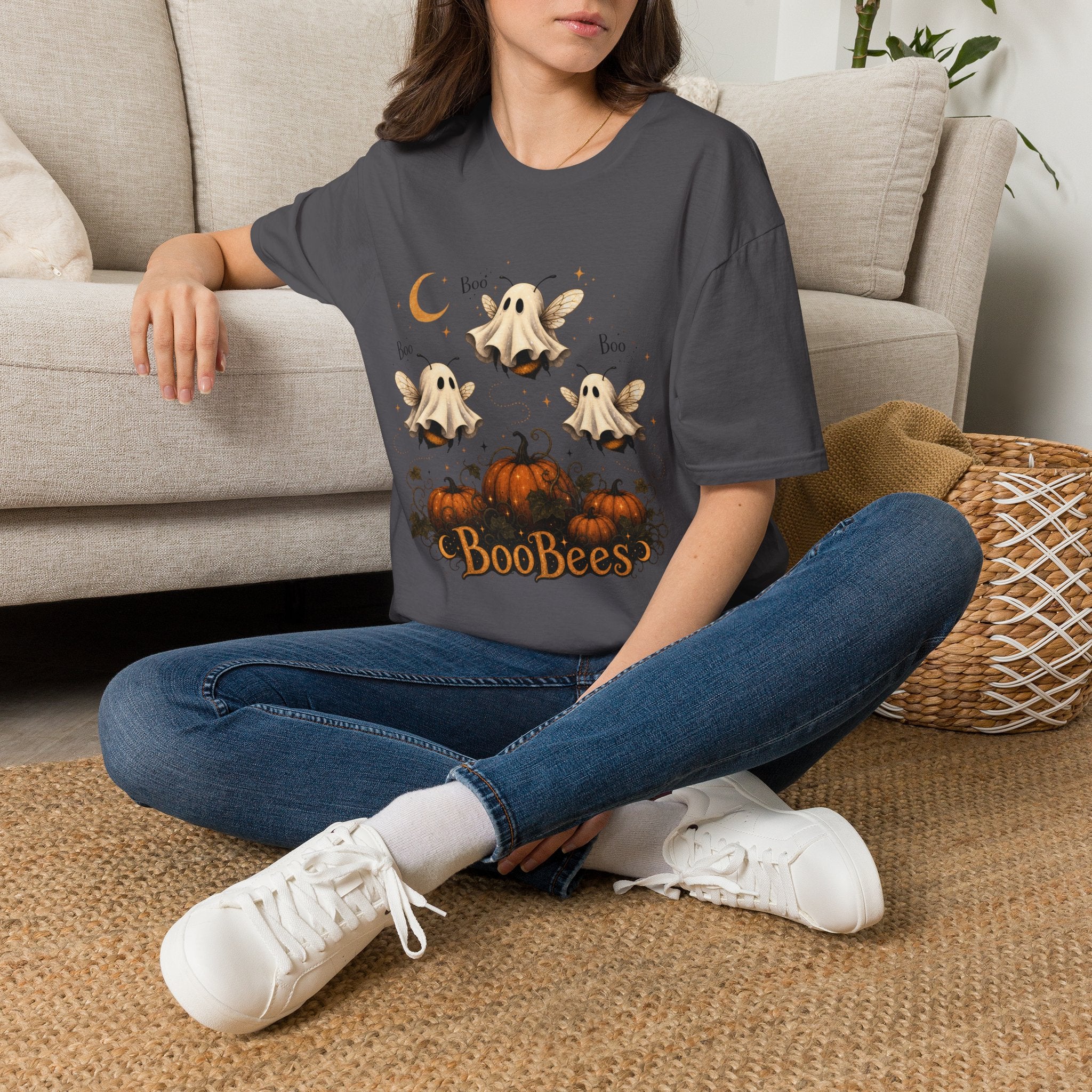 BooBees Halloween T-Shirt — Cute Ghost Bees Pumpkin Boo Tee