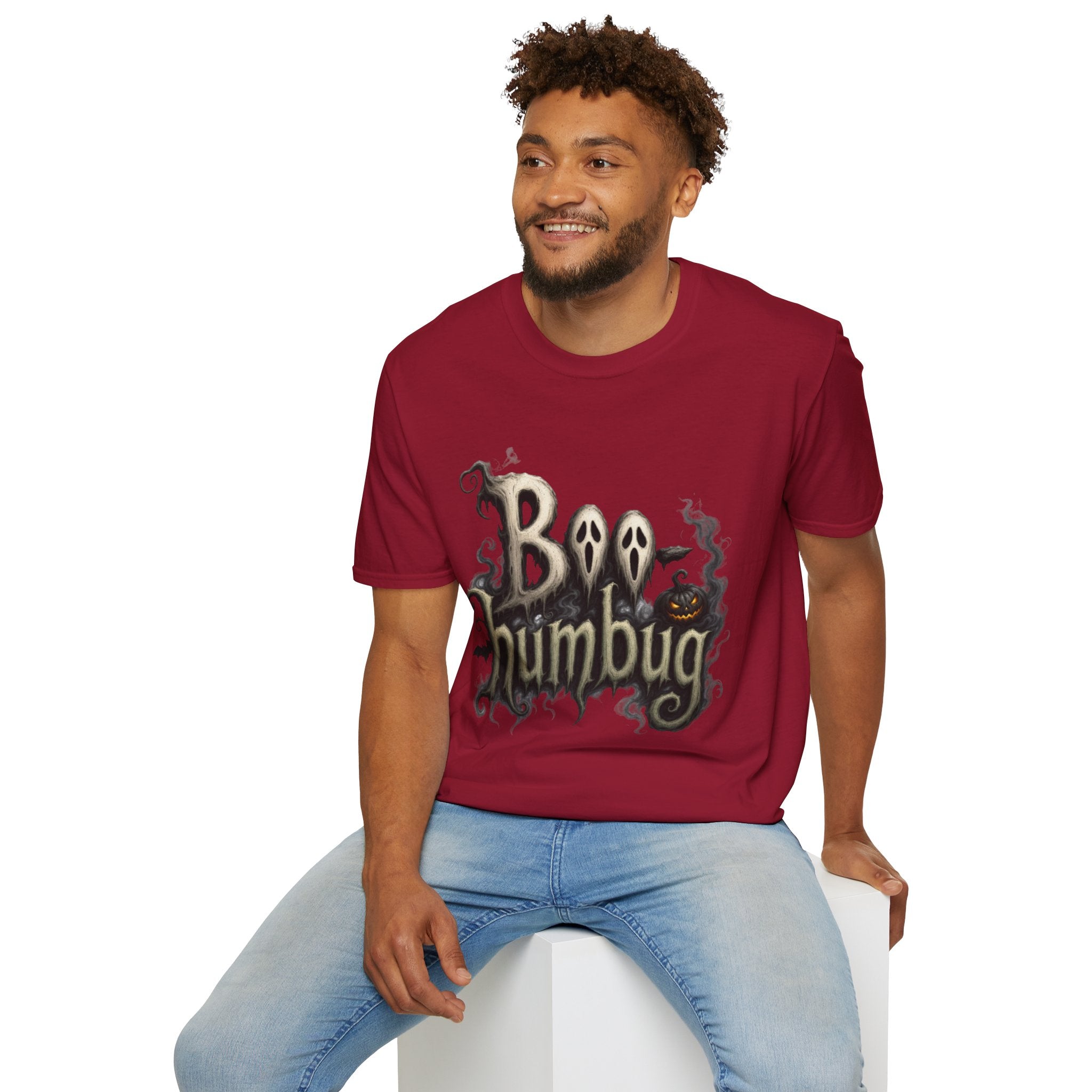 T-Shirt — 'Boo Humbug' Halloween Ghost Graphic Tee