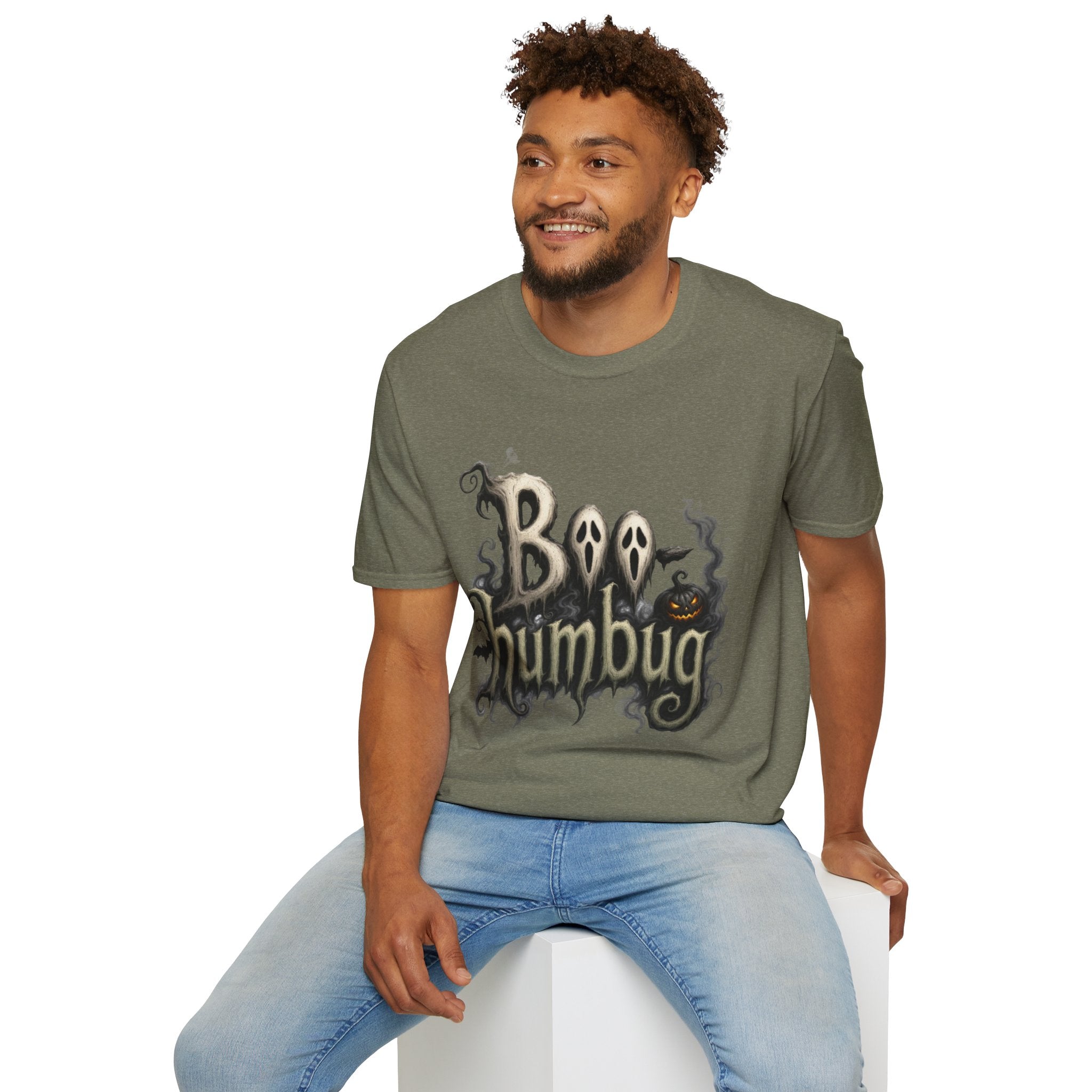 T-Shirt — 'Boo Humbug' Halloween Ghost Graphic Tee