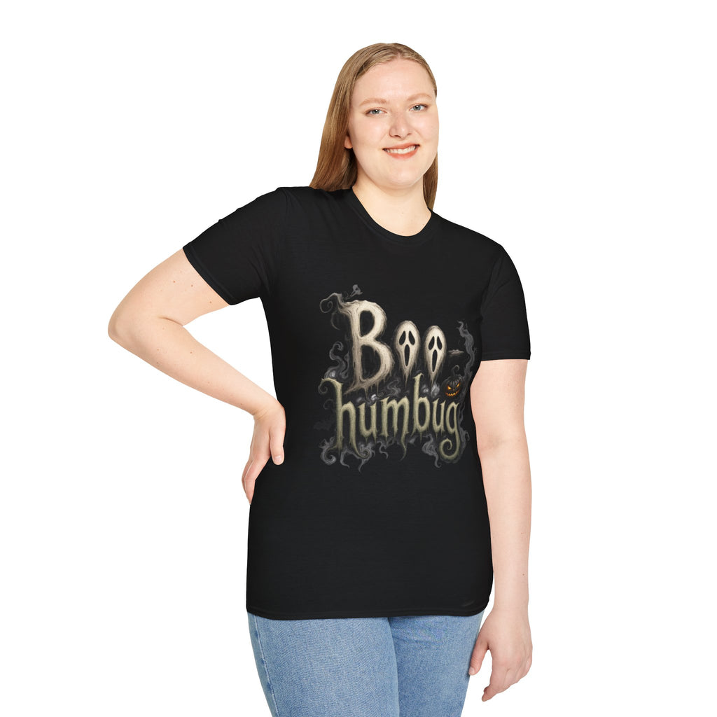 T-Shirt — 'Boo Humbug' Halloween Ghost Graphic Tee