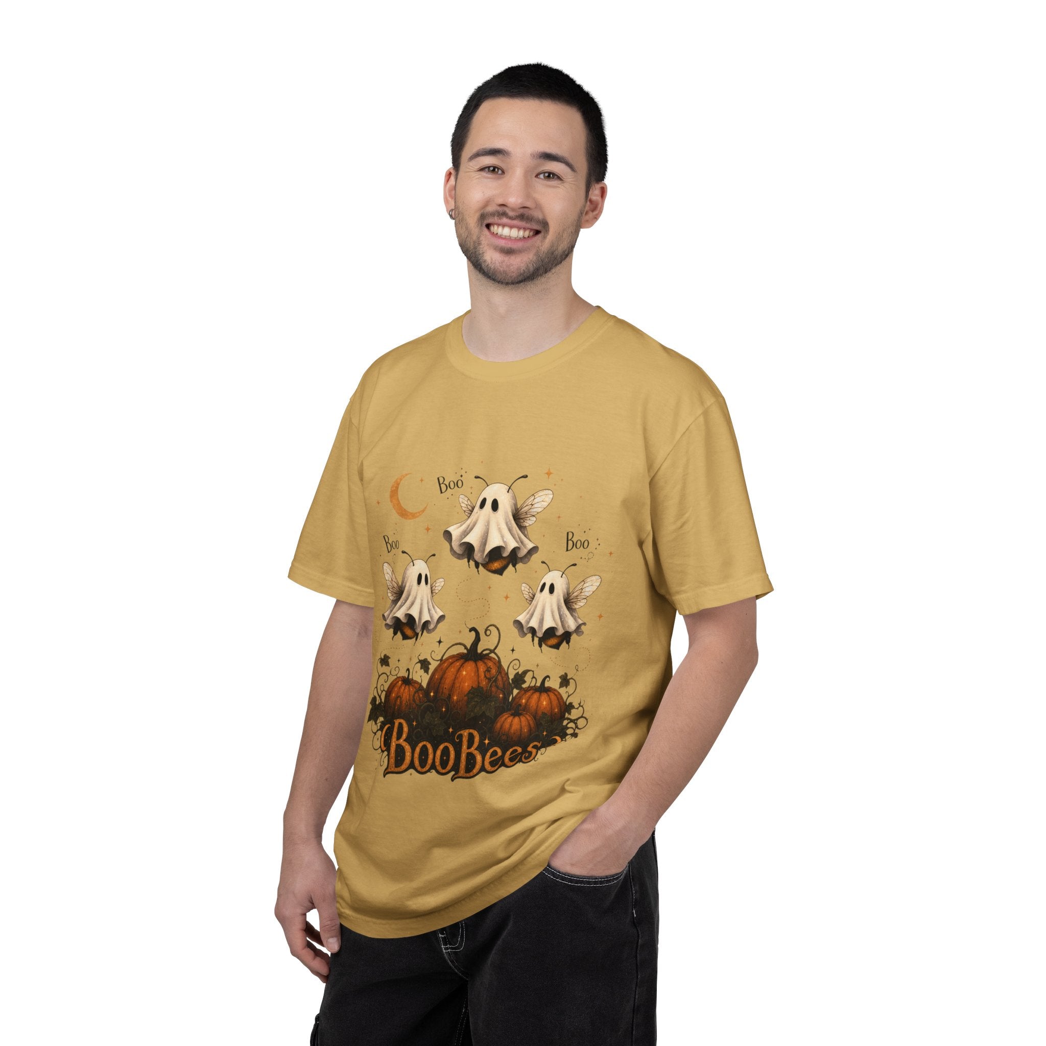 BooBees Halloween T-Shirt — Cute Ghost Bees & Pumpkins Graphic Tee