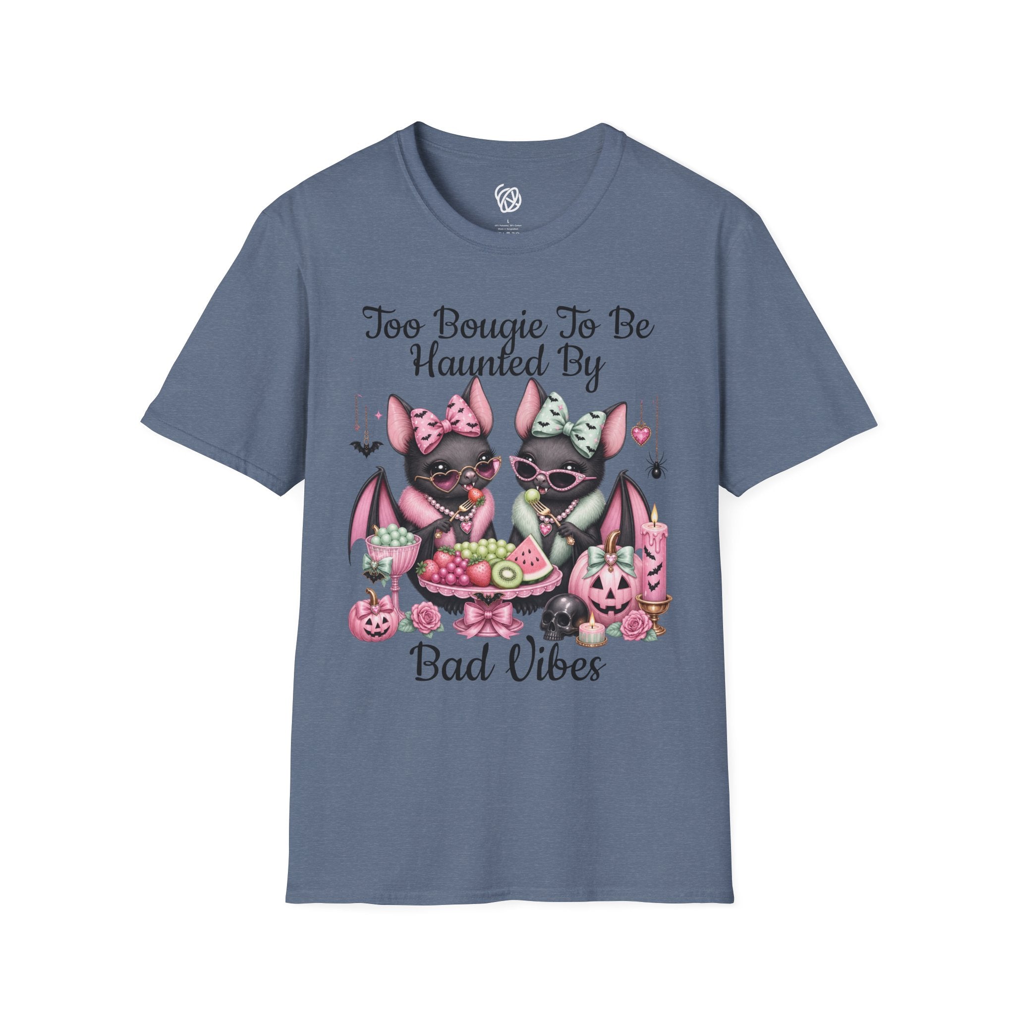 Bat Sisters Graphic Tee — Cute Gothic Kawaii Bats with Bows
