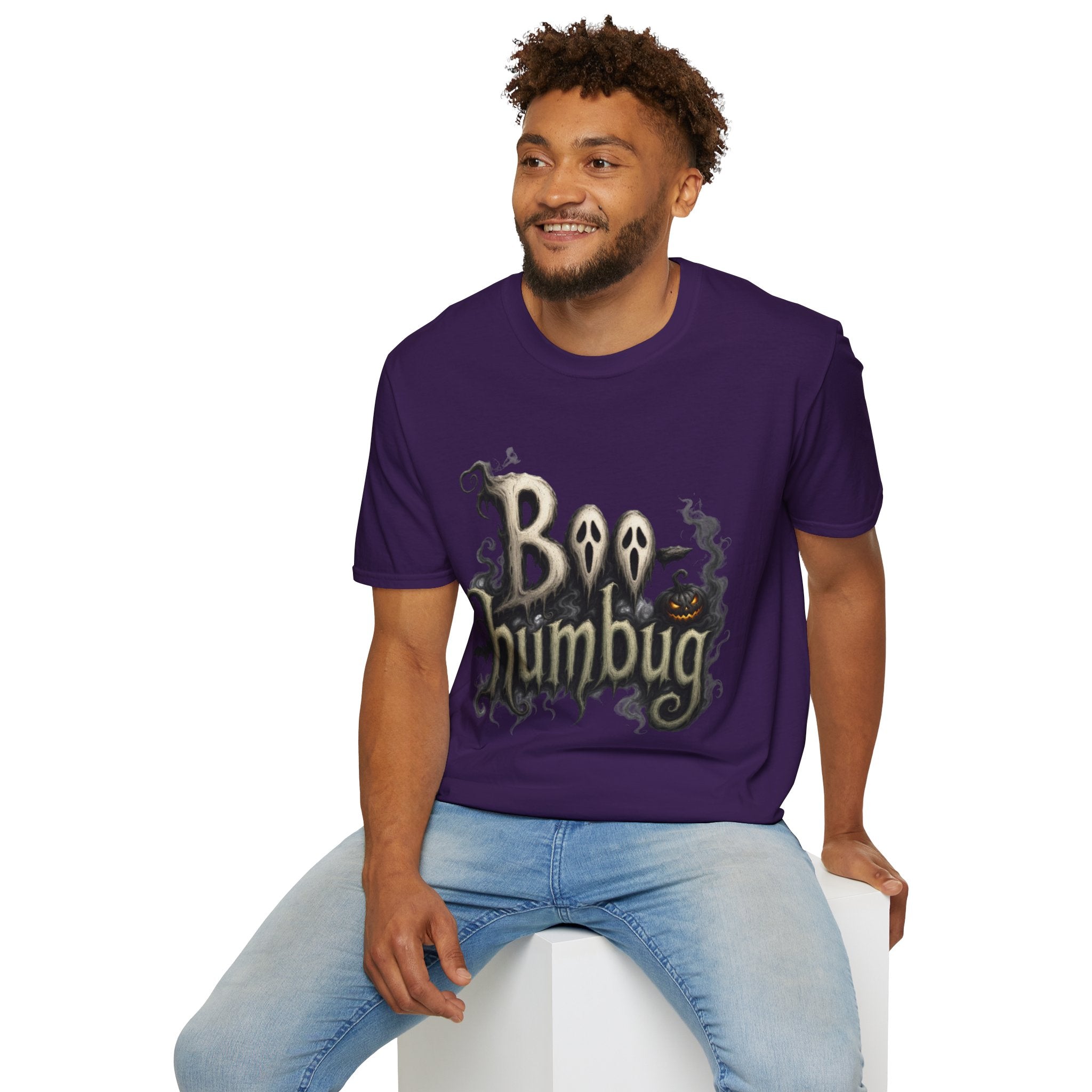 T-Shirt — 'Boo Humbug' Halloween Ghost Graphic Tee