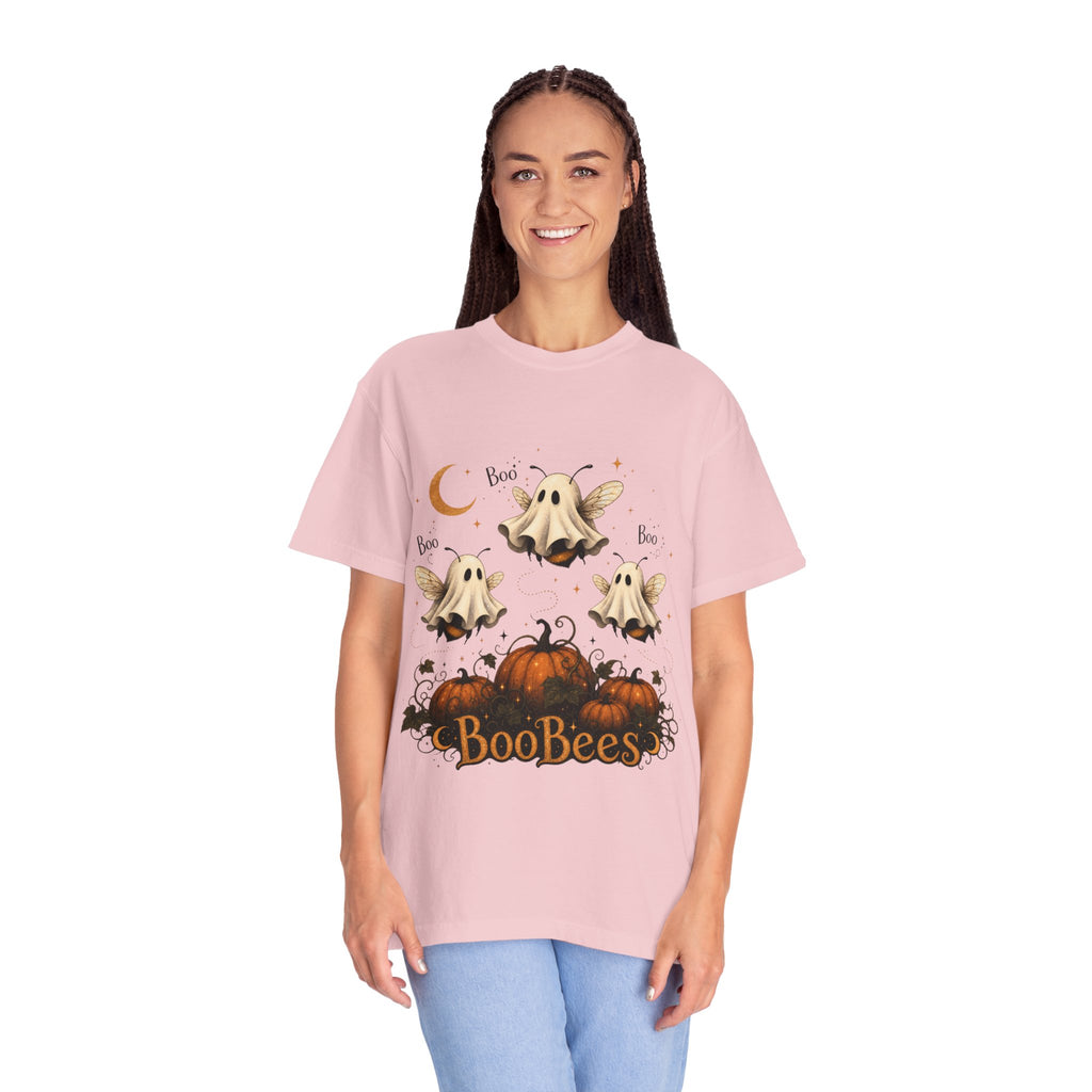 BooBees Halloween T-Shirt — Cute Ghost Bees & Pumpkins Graphic Tee