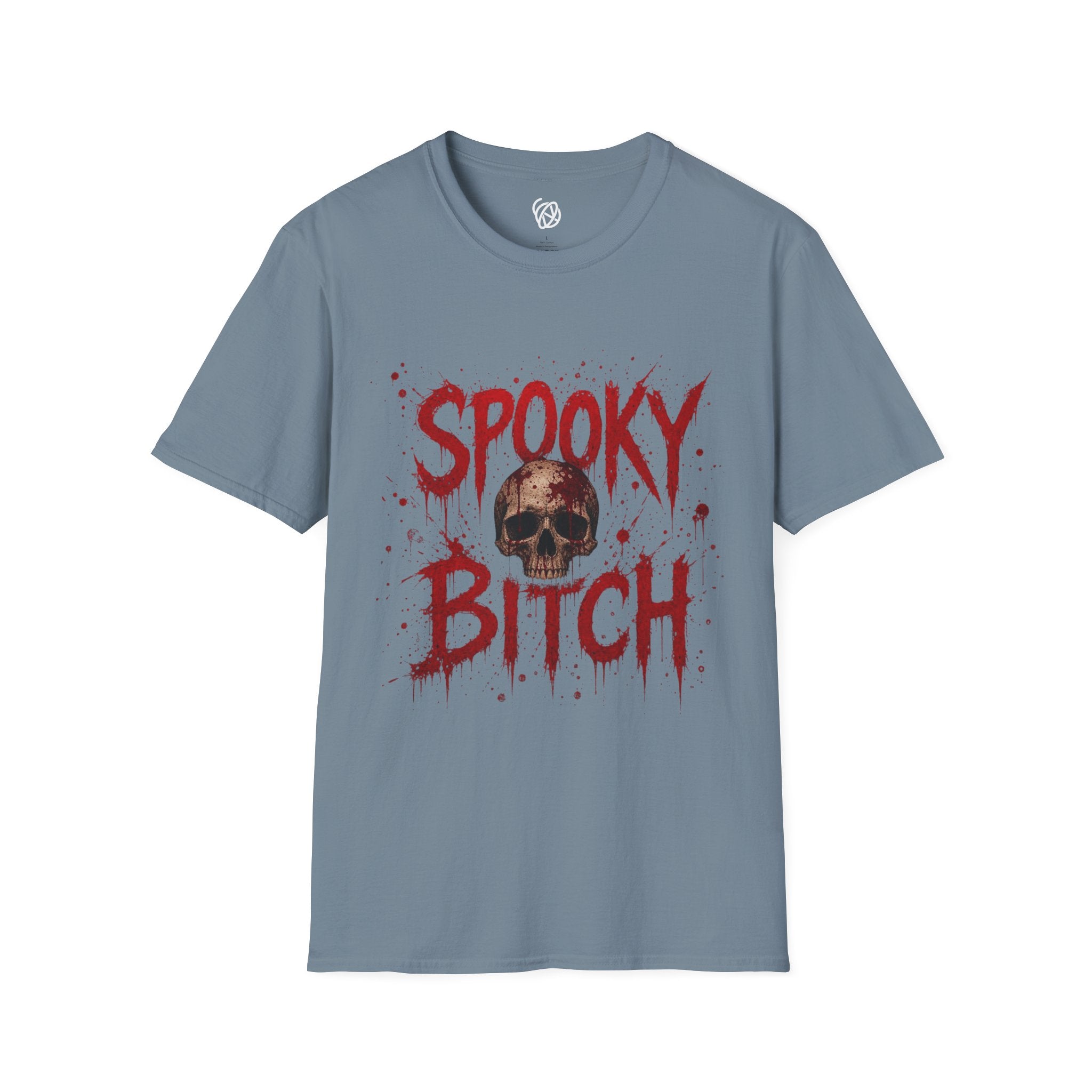 T-Shirt — "Spooky Bitch" Horror Skull Halloween Graphic Tee