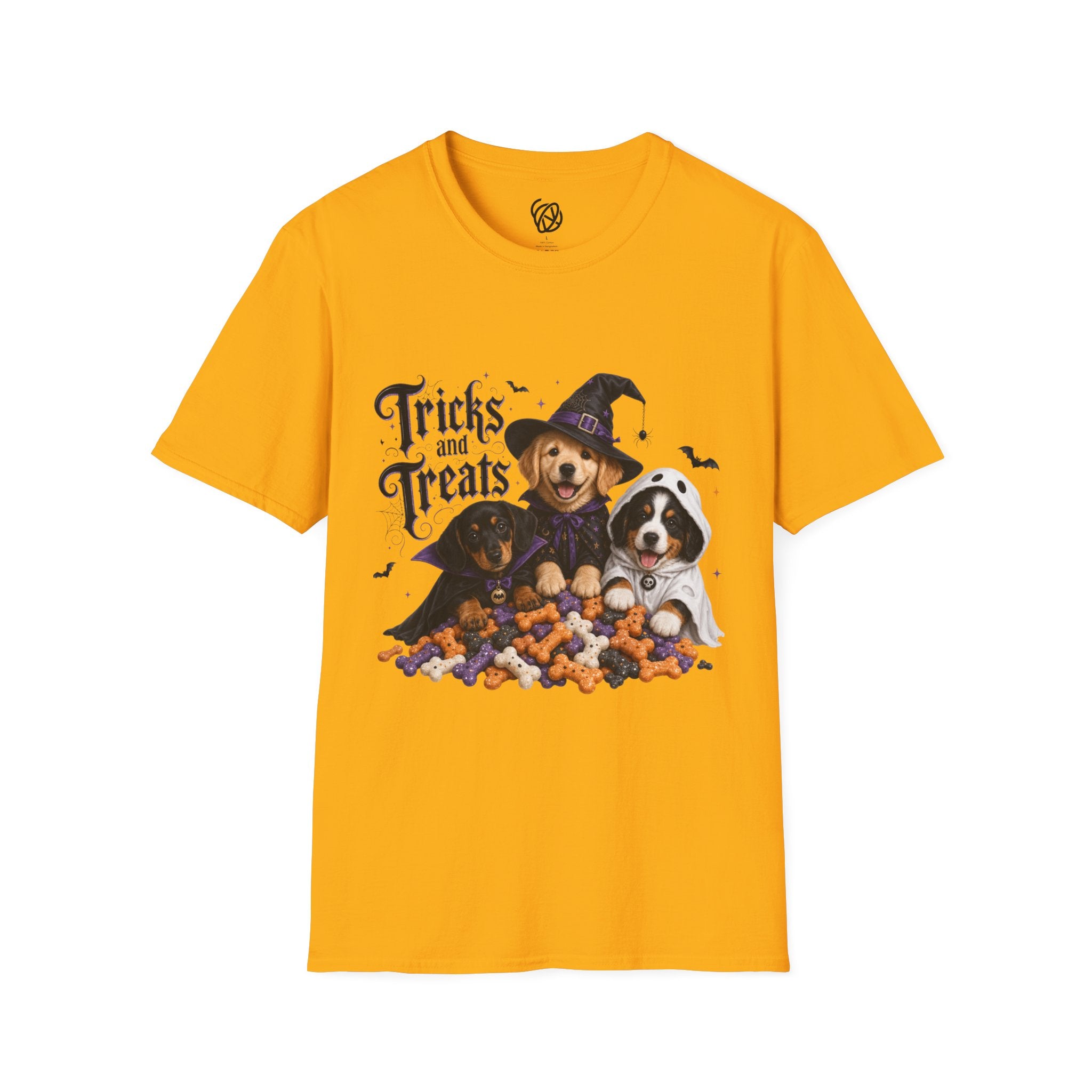 Tricks and Treats Halloween Dog T-Shirt