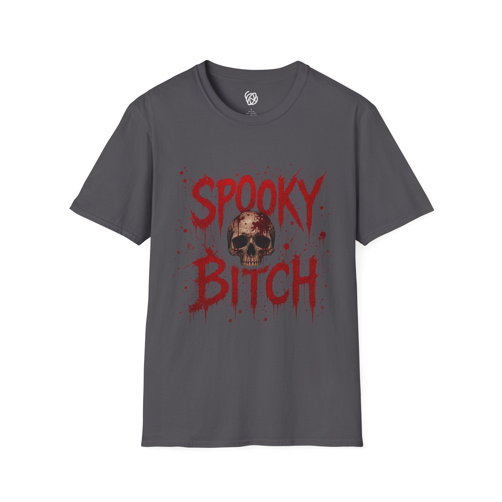 T-Shirt — "Spooky Bitch" Horror Skull Halloween Graphic Tee