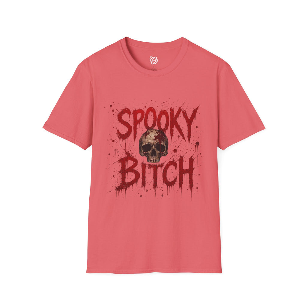 T-Shirt — "Spooky Bitch" Horror Skull Halloween Graphic Tee