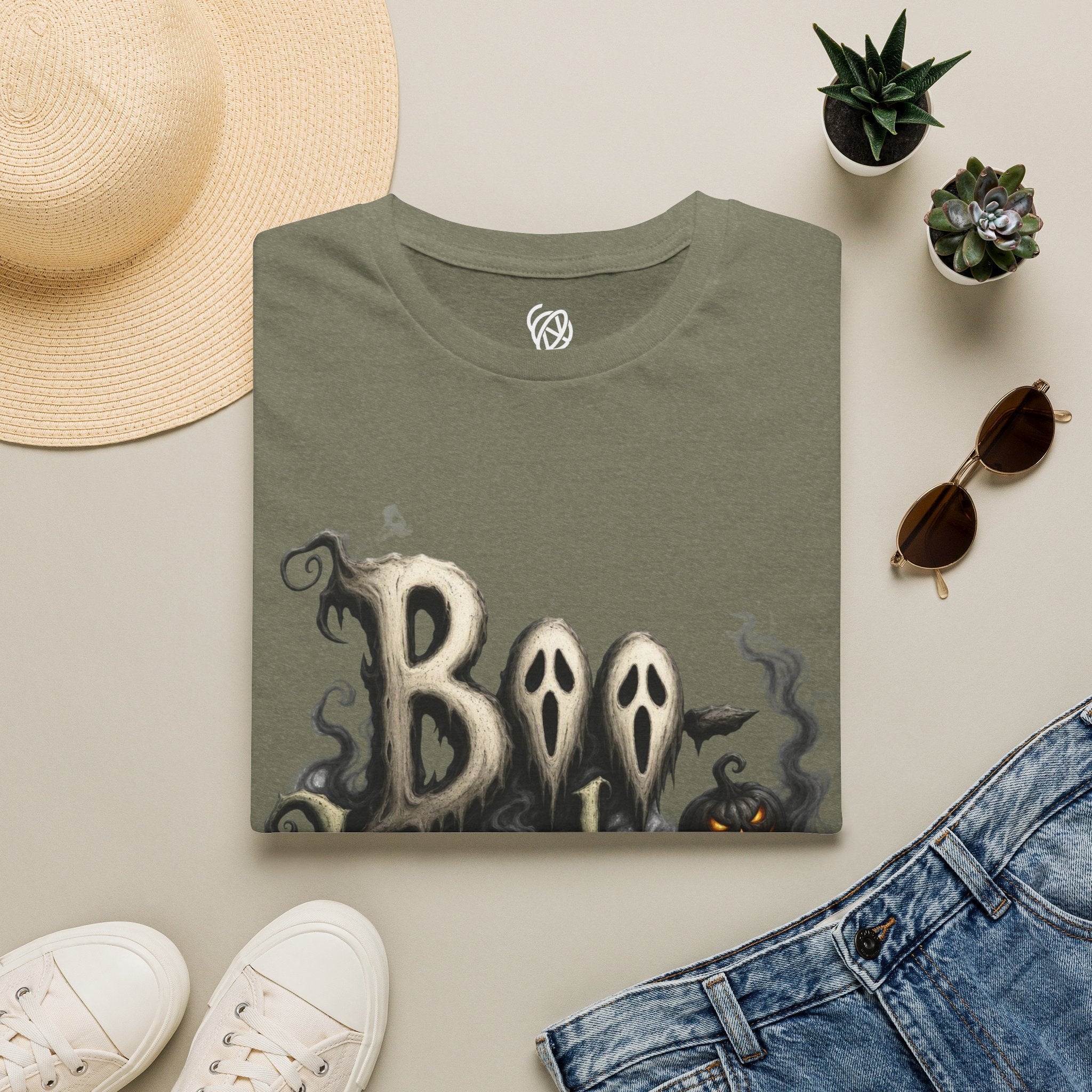 T-Shirt — 'Boo Humbug' Halloween Ghost Graphic Tee