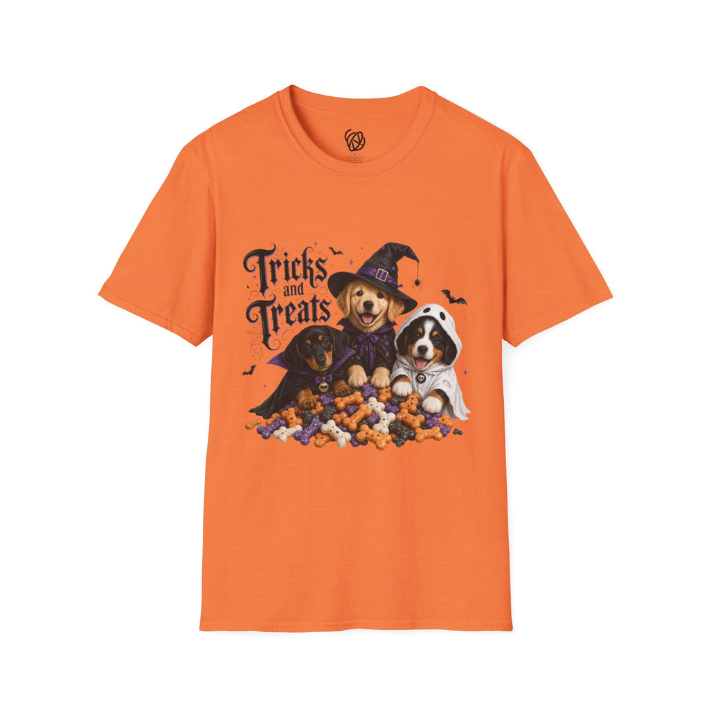 Tricks and Treats Halloween Dog T-Shirt