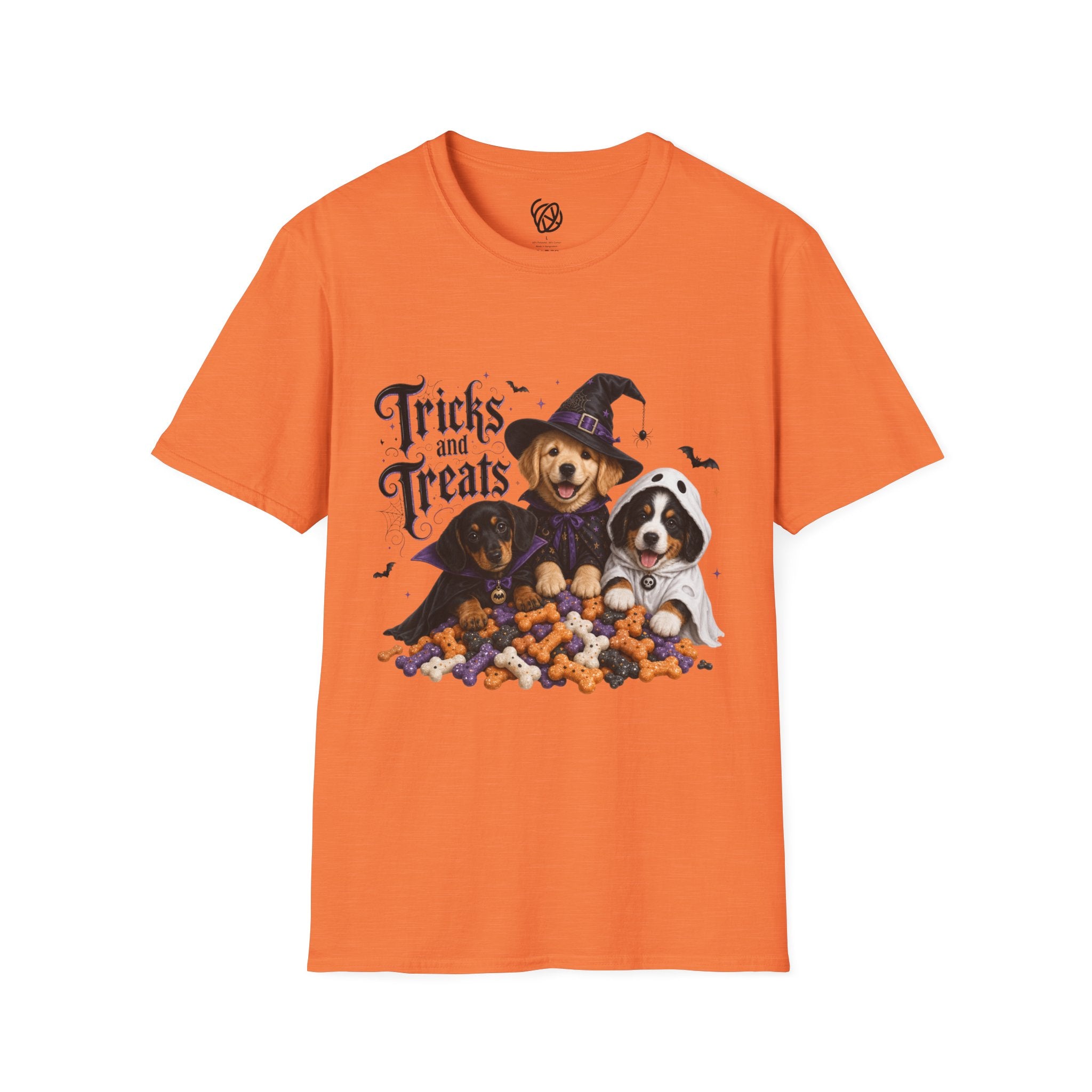 Tricks and Treats Halloween Dog T-Shirt