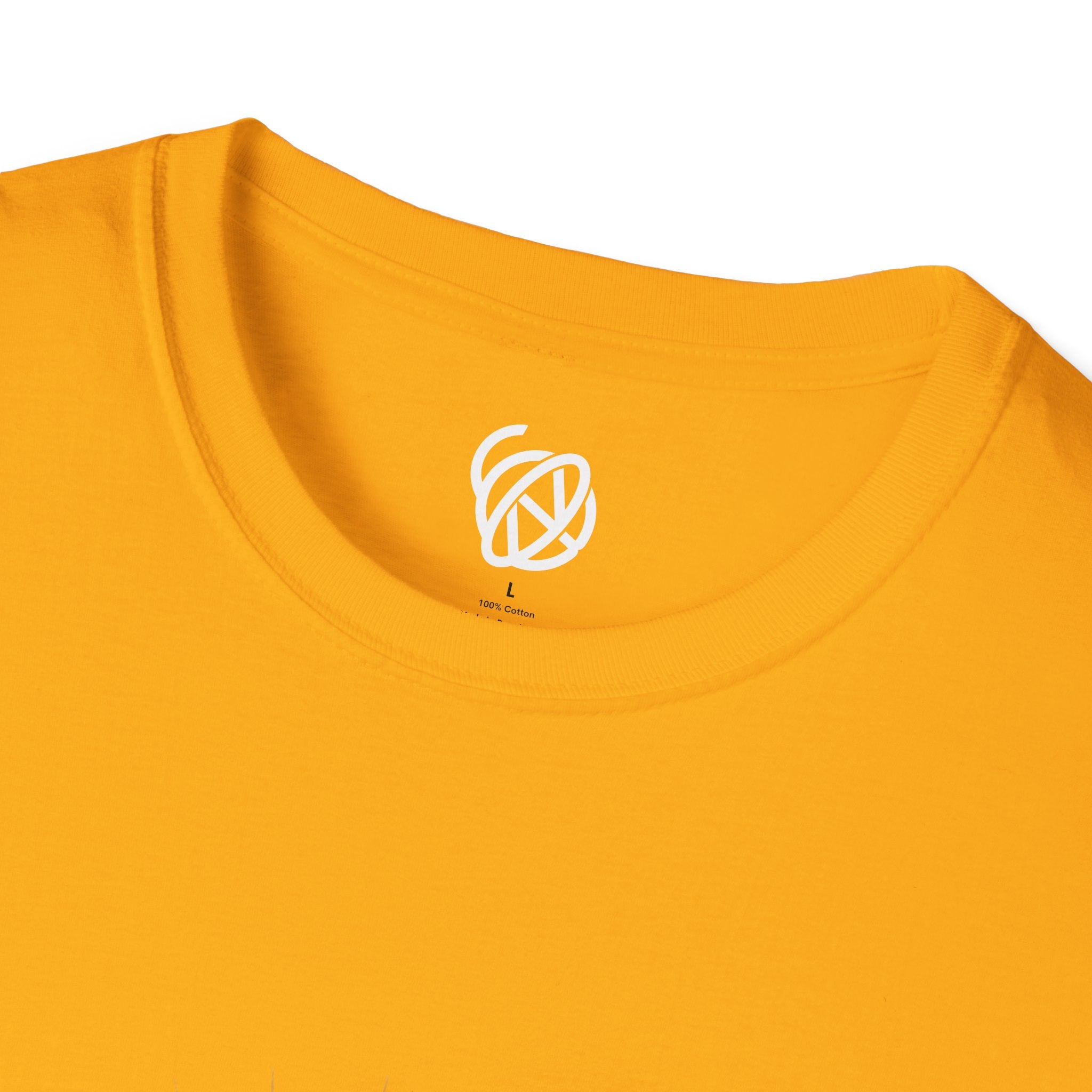Leo Zodiac T-Shirt — Gold Script Astrology Tee for Leo Season