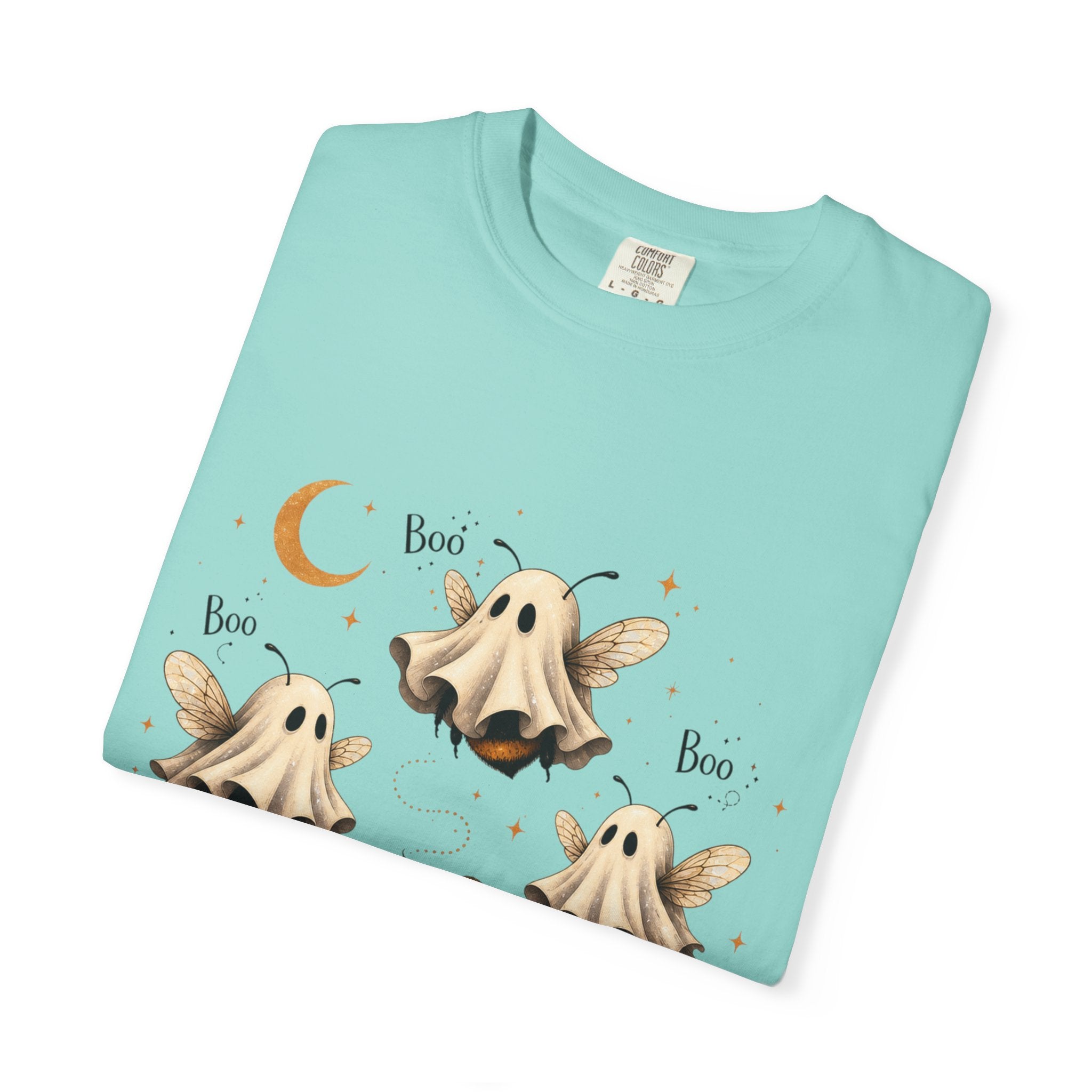 BooBees Halloween T-Shirt — Cute Ghost Bees & Pumpkins Graphic Tee