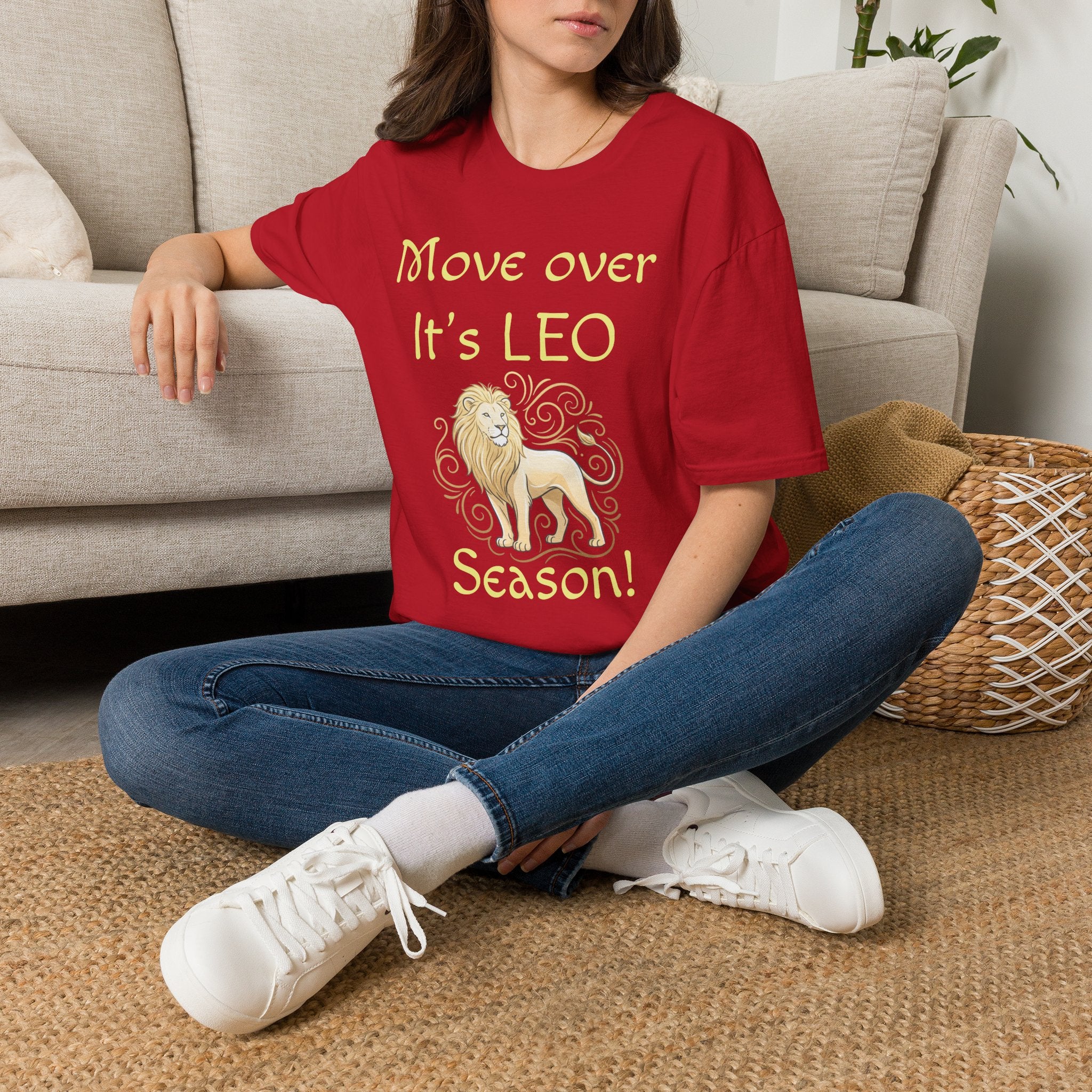 Move Over It’s LEO Season T-Shirt — Zodiac Leo Lion Astrology Tee