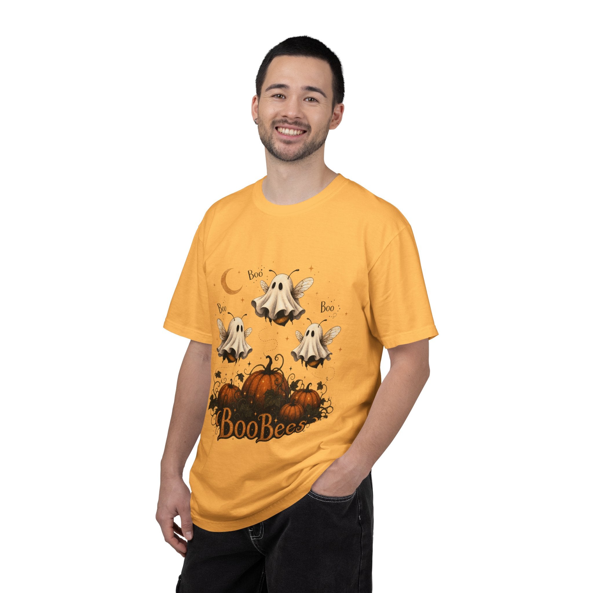 BooBees Halloween T-Shirt — Cute Ghost Bees & Pumpkins Graphic Tee