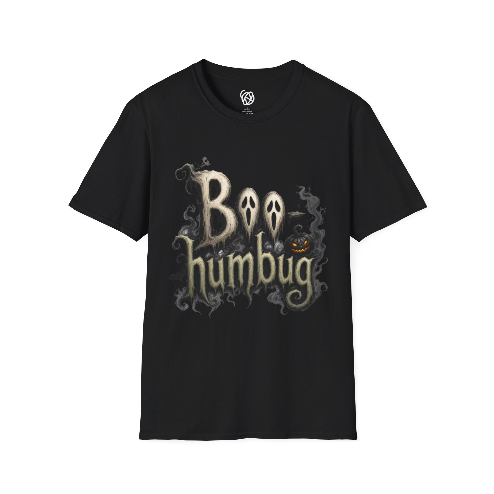 T-Shirt — 'Boo Humbug' Halloween Ghost Graphic Tee