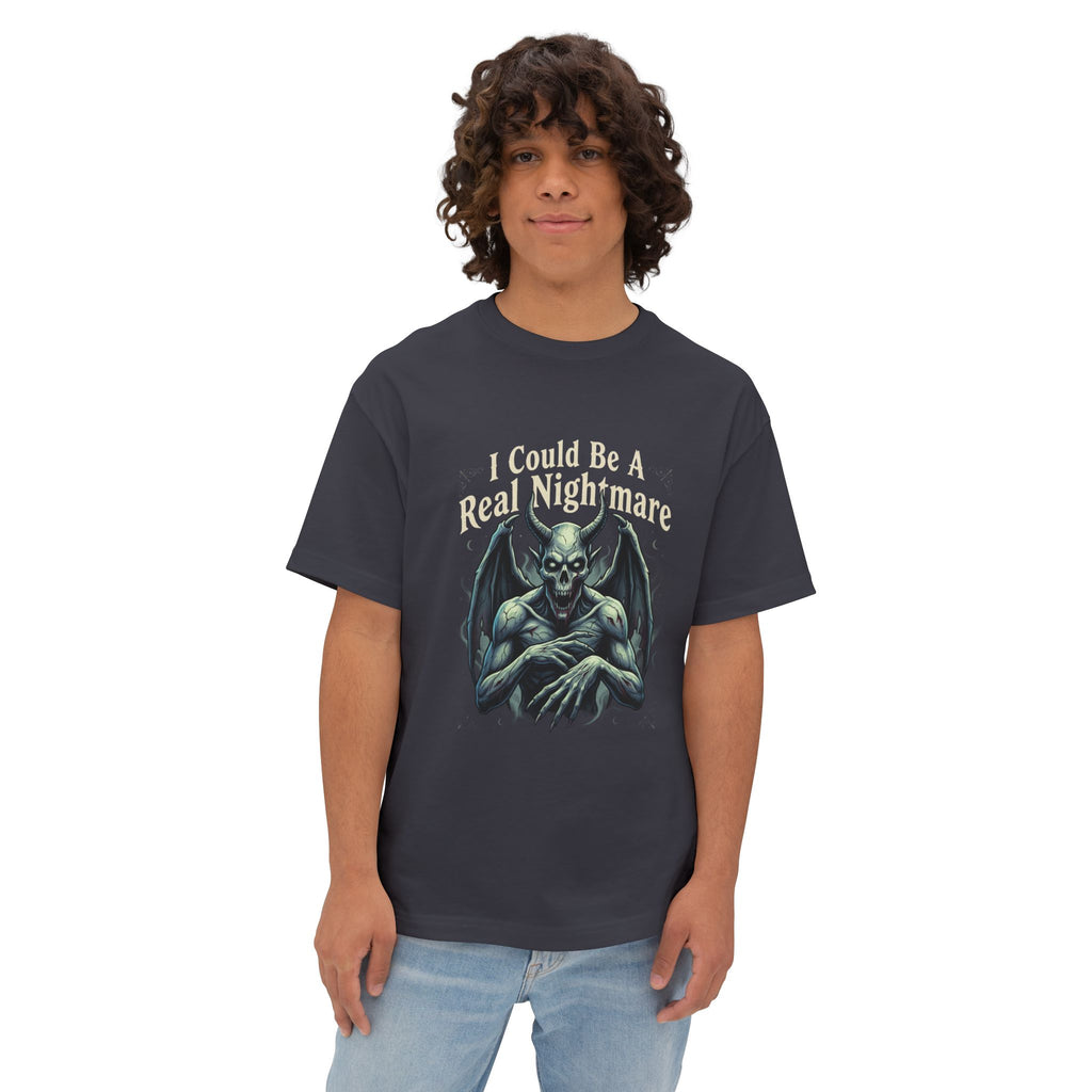 I Could Be A Real Nightmare Tee — Gothic Demon Graphic T‑Shirt