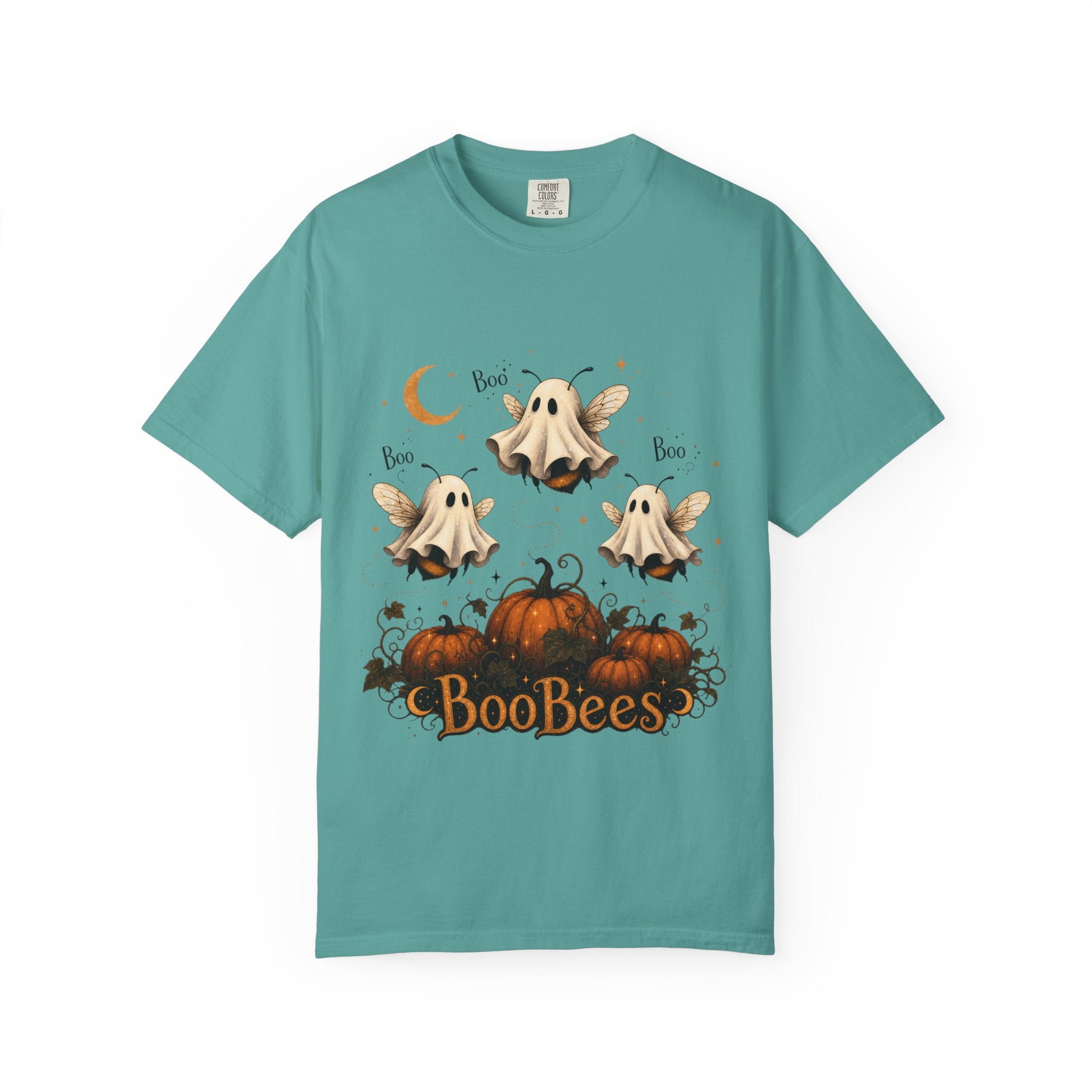 BooBees Halloween T-Shirt — Cute Ghost Bees & Pumpkins Graphic Tee