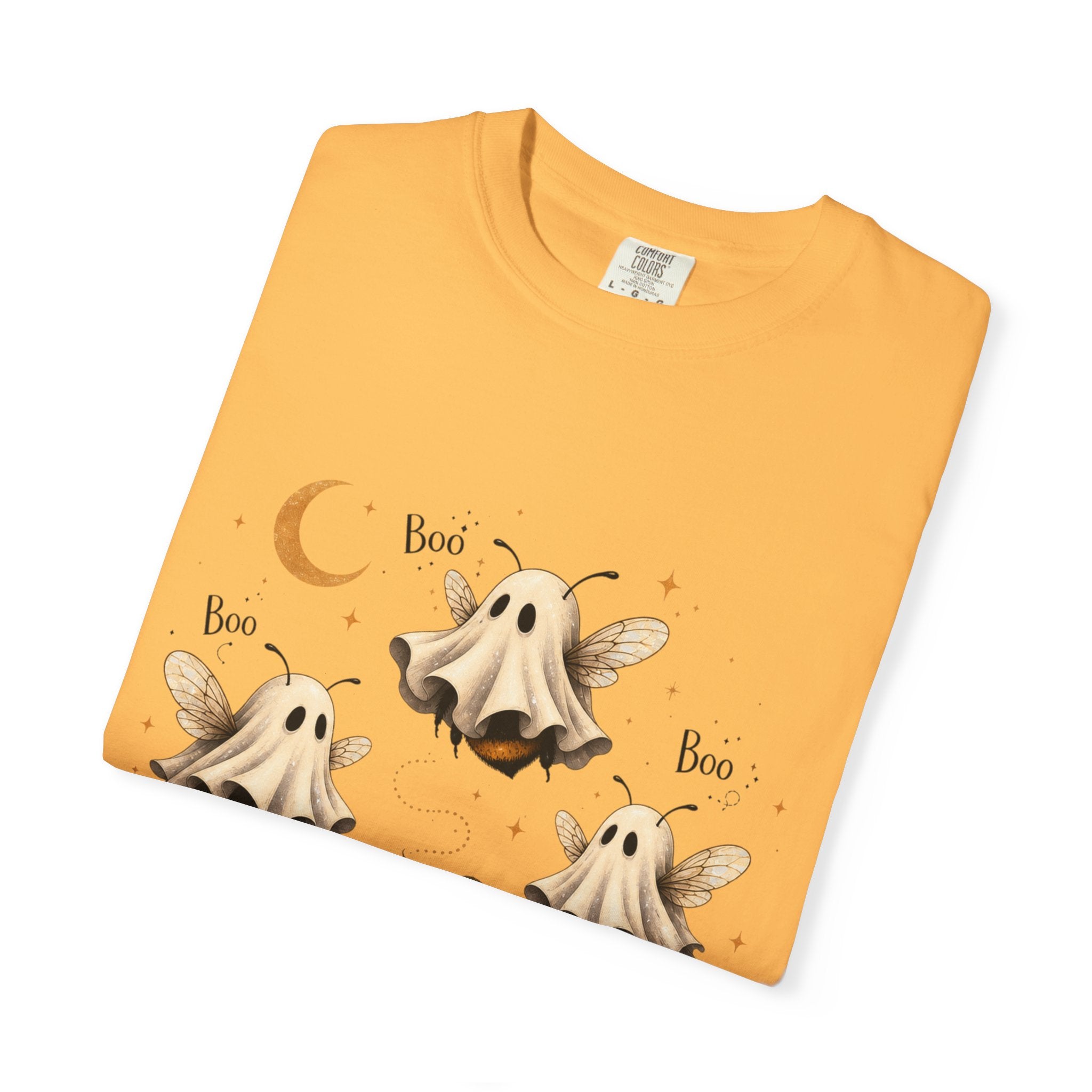 BooBees Halloween T-Shirt — Cute Ghost Bees & Pumpkins Graphic Tee