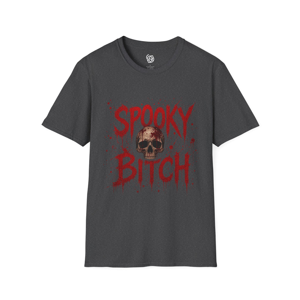 T-Shirt — "Spooky Bitch" Horror Skull Halloween Graphic Tee